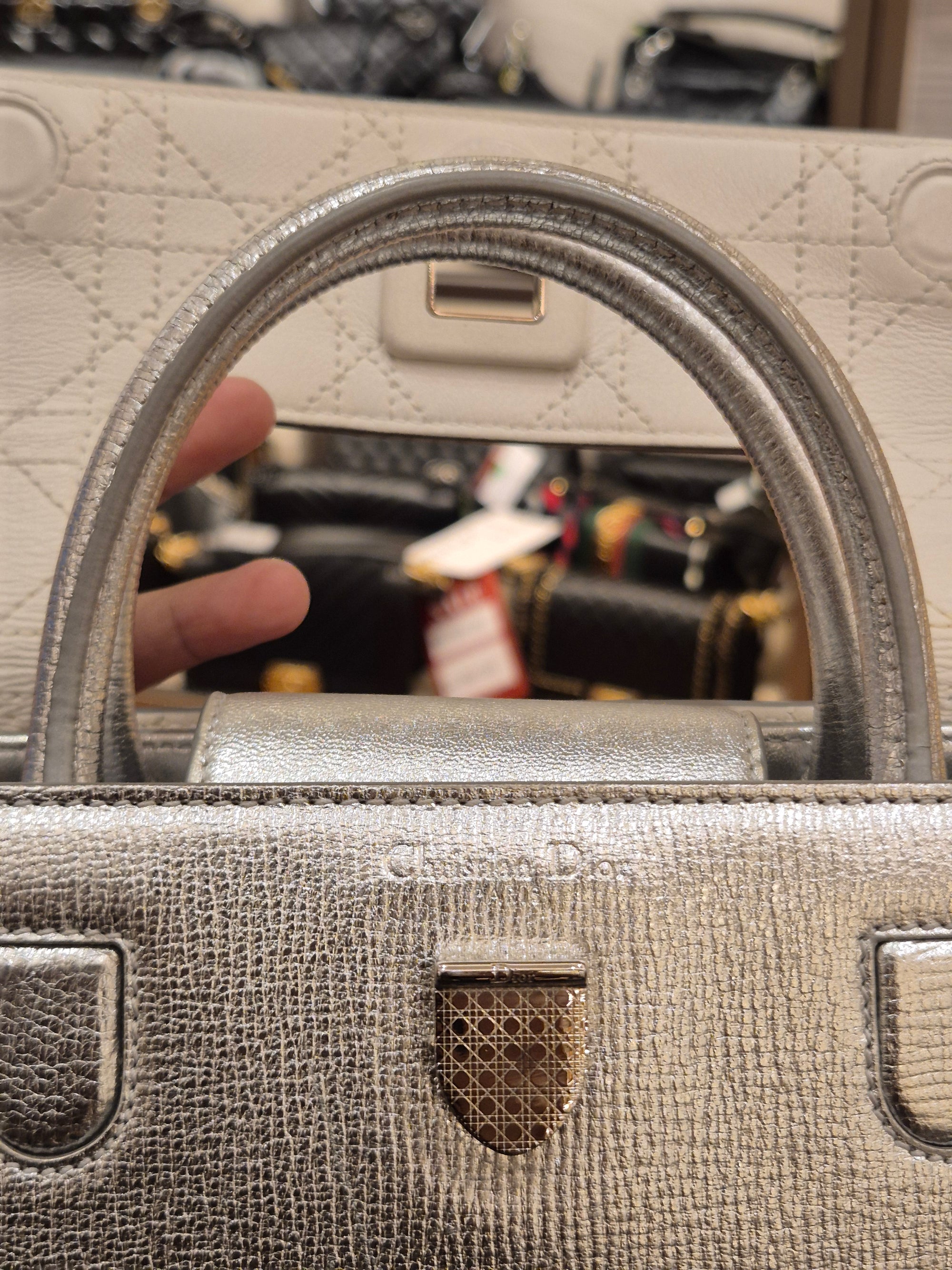 Diorever Mini Top Handle SIlver
