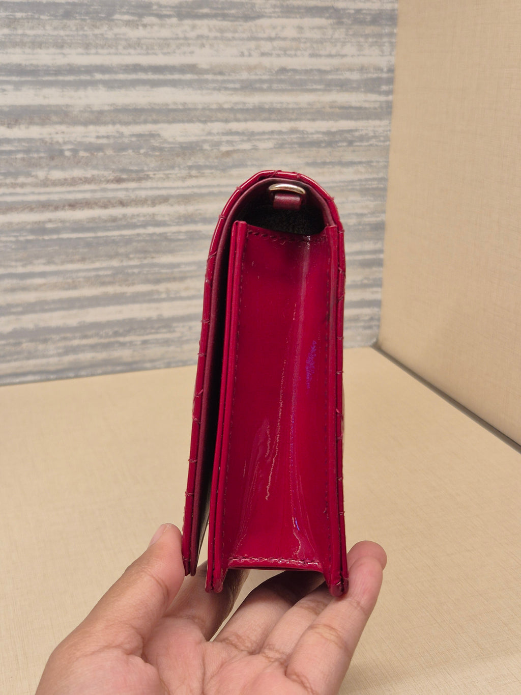 Dior Cannage Woc Red Patent