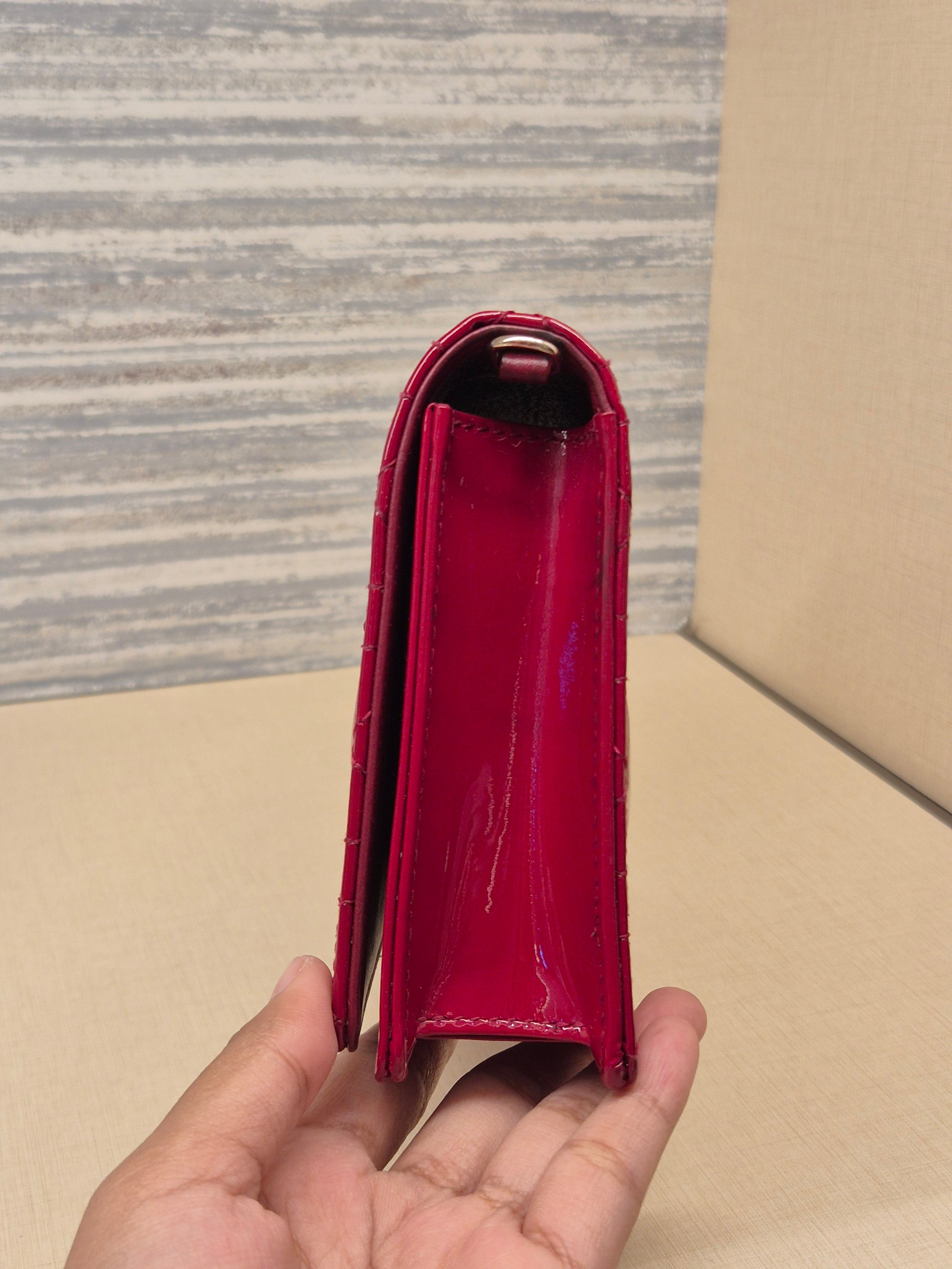 Dior Cannage Woc Red Patent