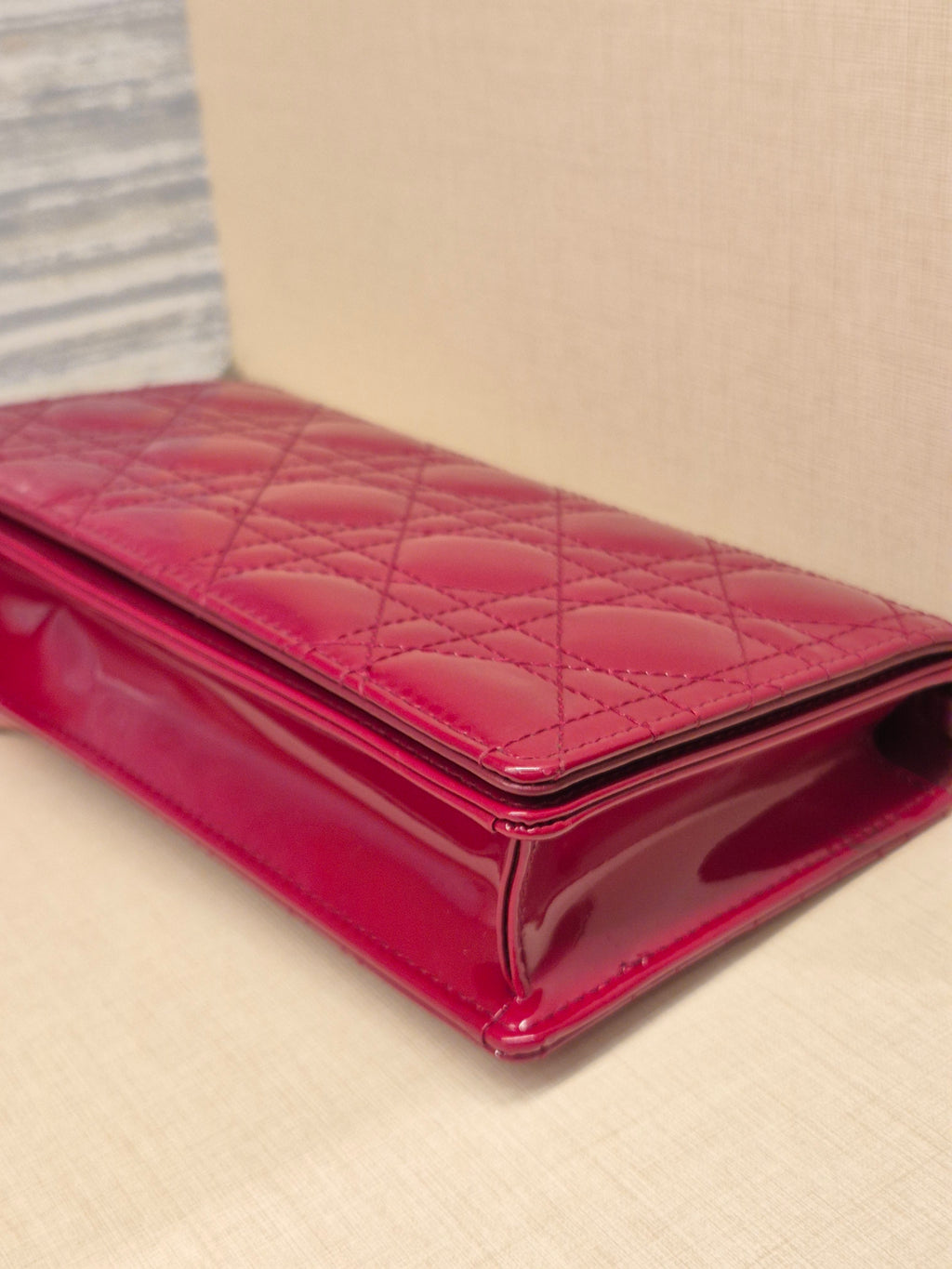 Dior Cannage Woc Red Patent