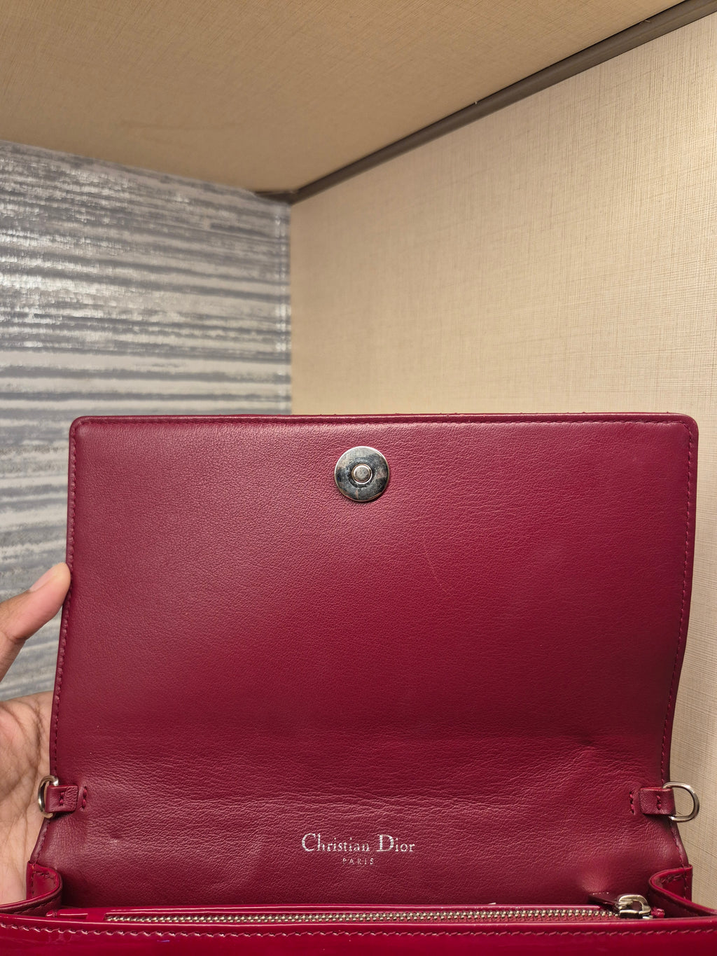 Dior Cannage Woc Red Patent
