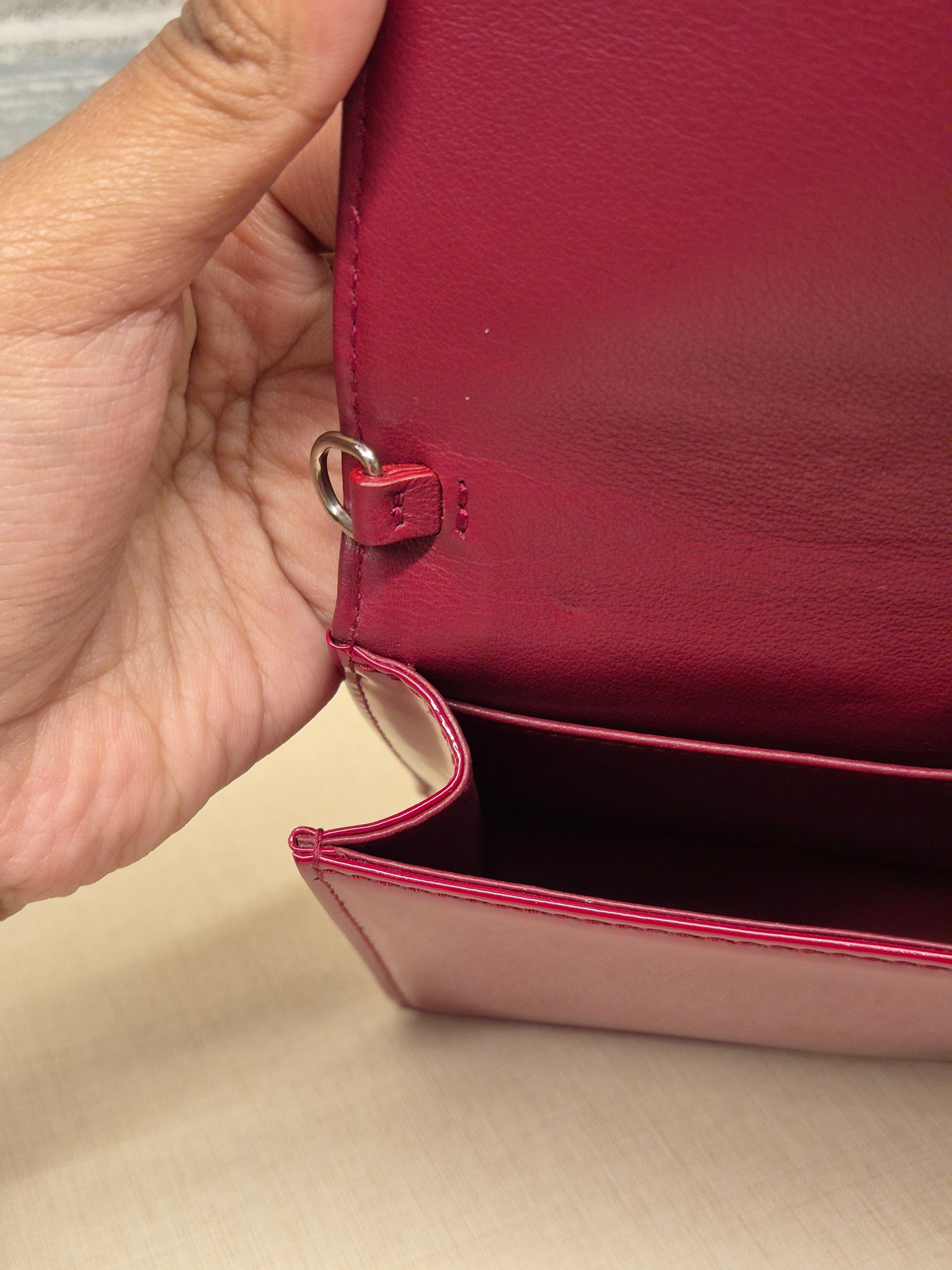 Dior Cannage Woc Red Patent