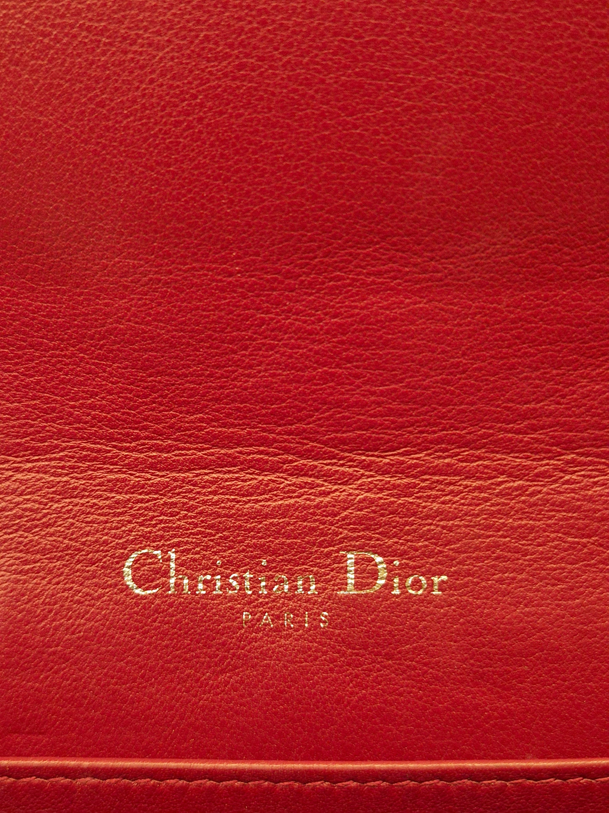 Dior Cannage Woc Red Patent