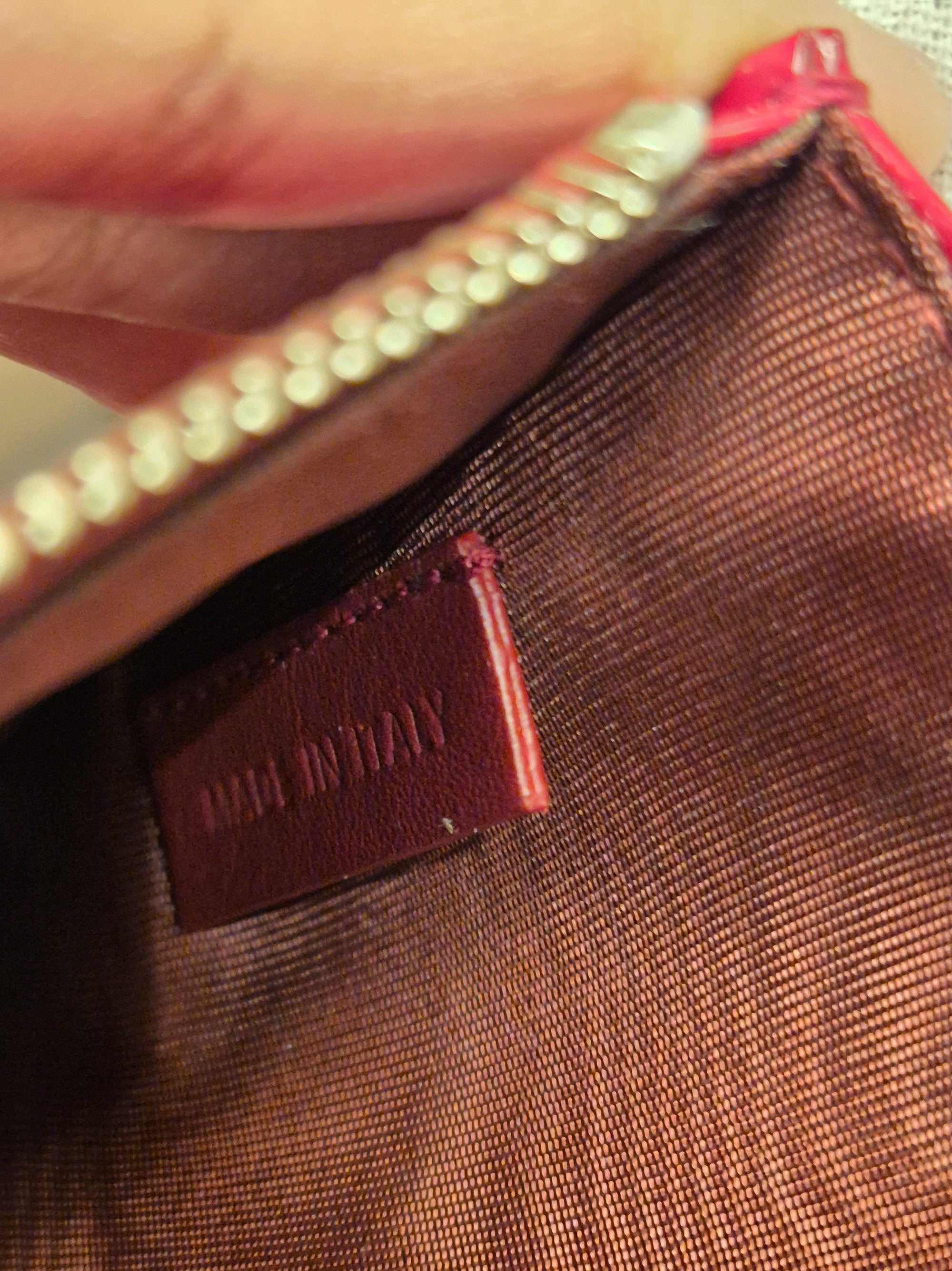 Dior Cannage Woc Red Patent