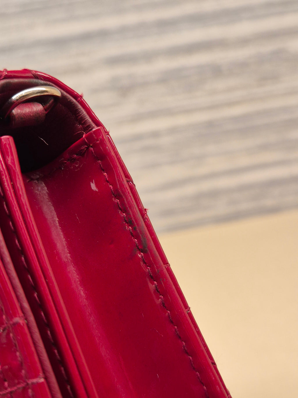 Dior Cannage Woc Red Patent