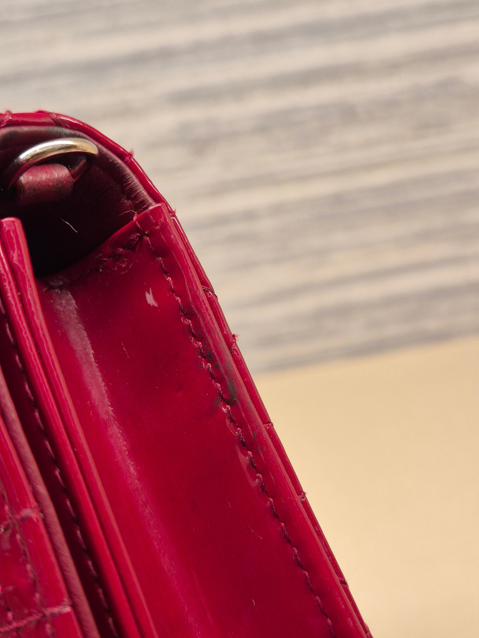 Dior Cannage Woc Red Patent