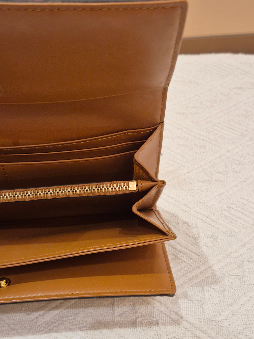 MCM Long Wallet Cognac