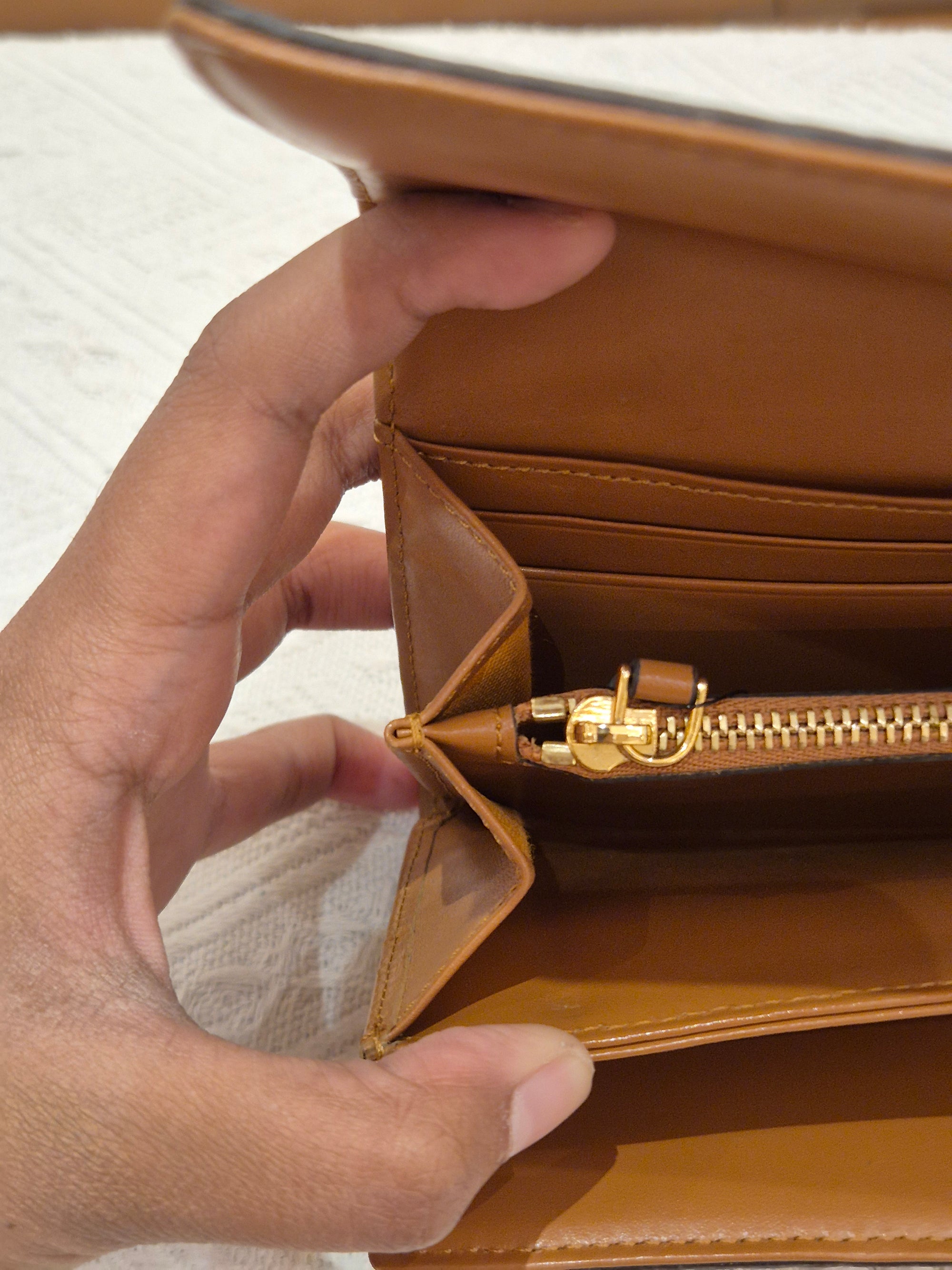 MCM Long Wallet Cognac
