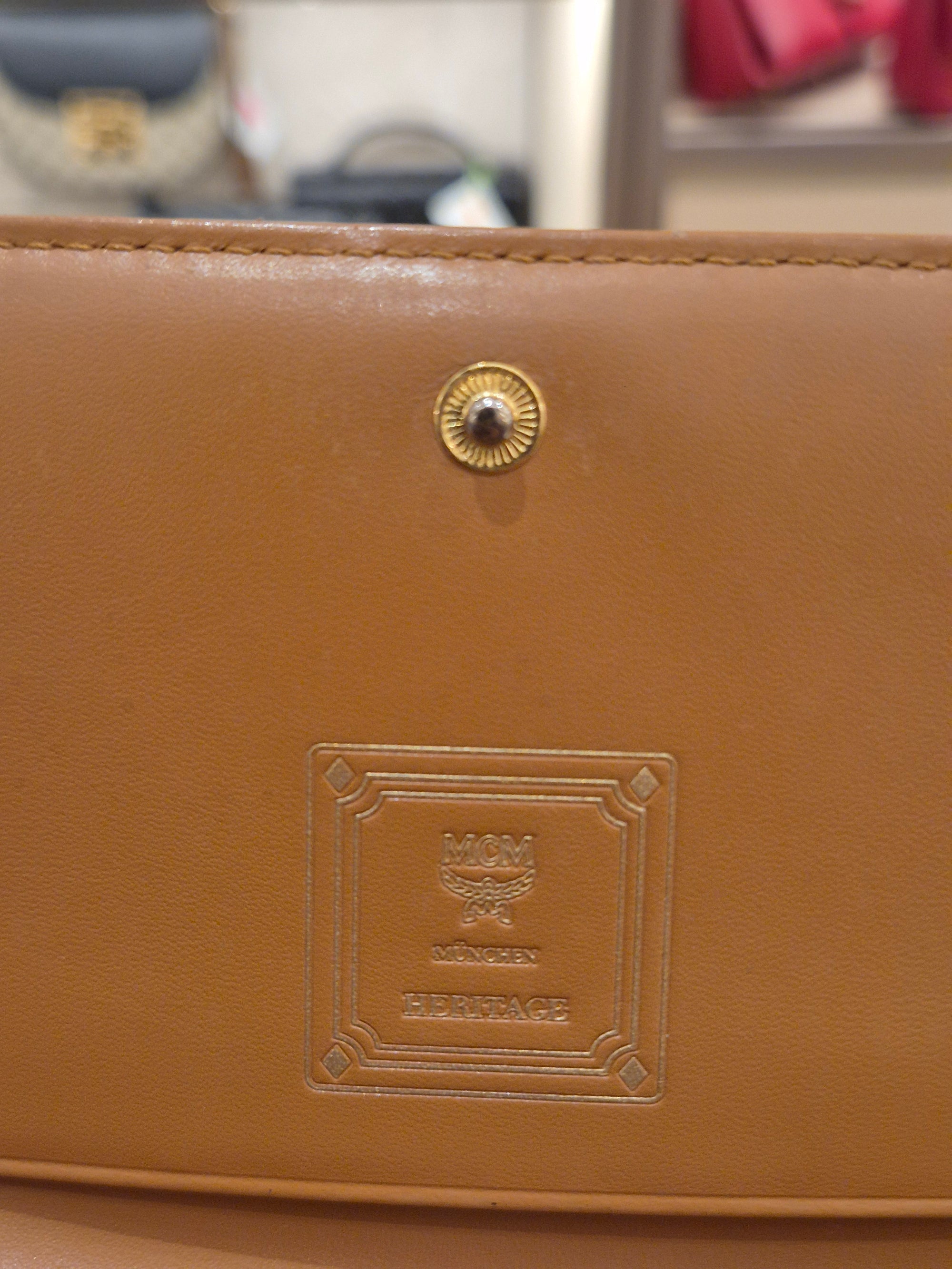 MCM Long Wallet Cognac