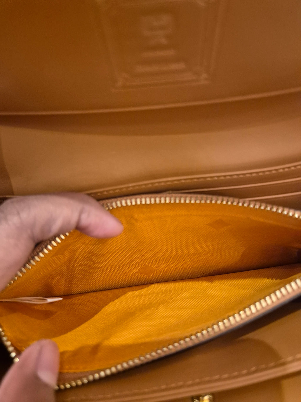 MCM Long Wallet Cognac