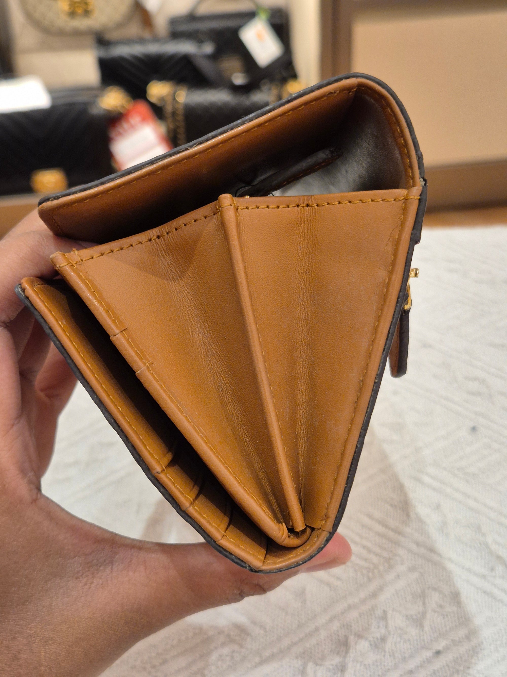 MCM Long Wallet Cognac