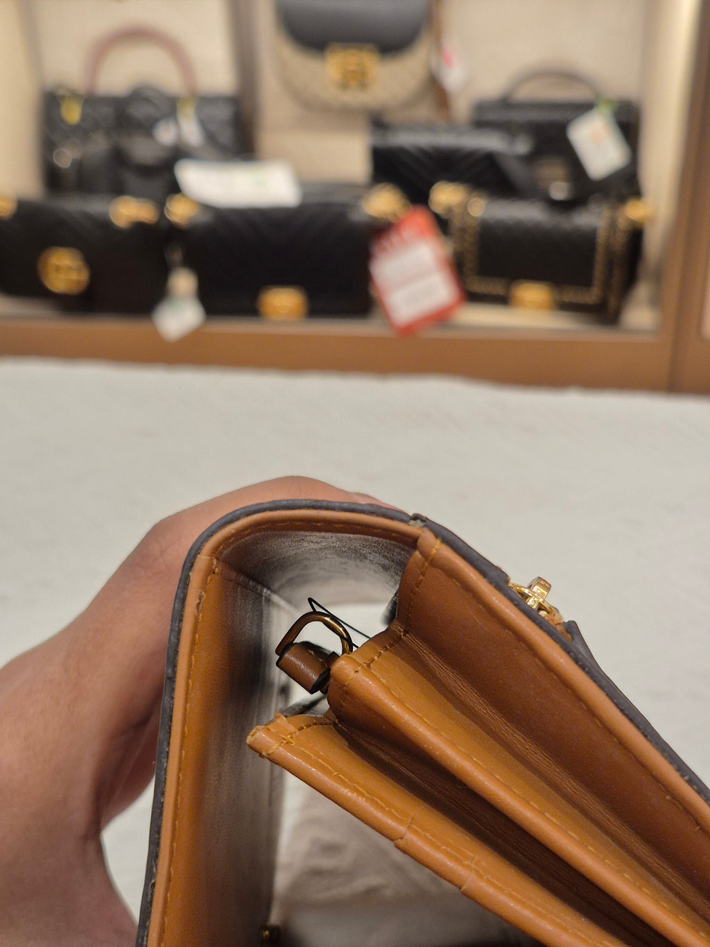 MCM Long Wallet Cognac