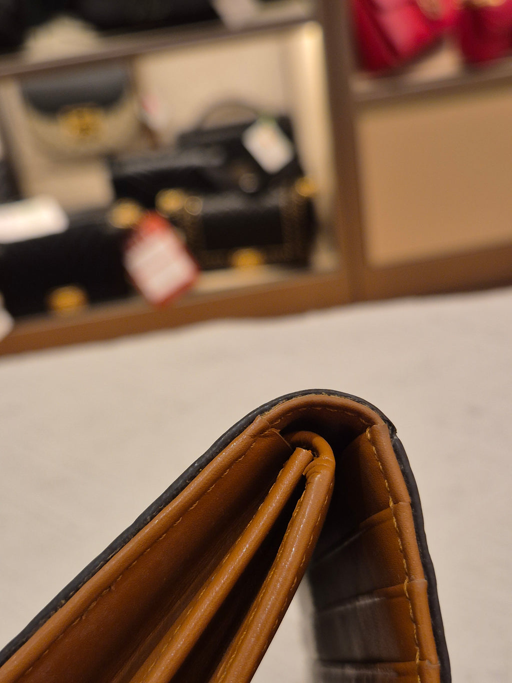 MCM Long Wallet Cognac