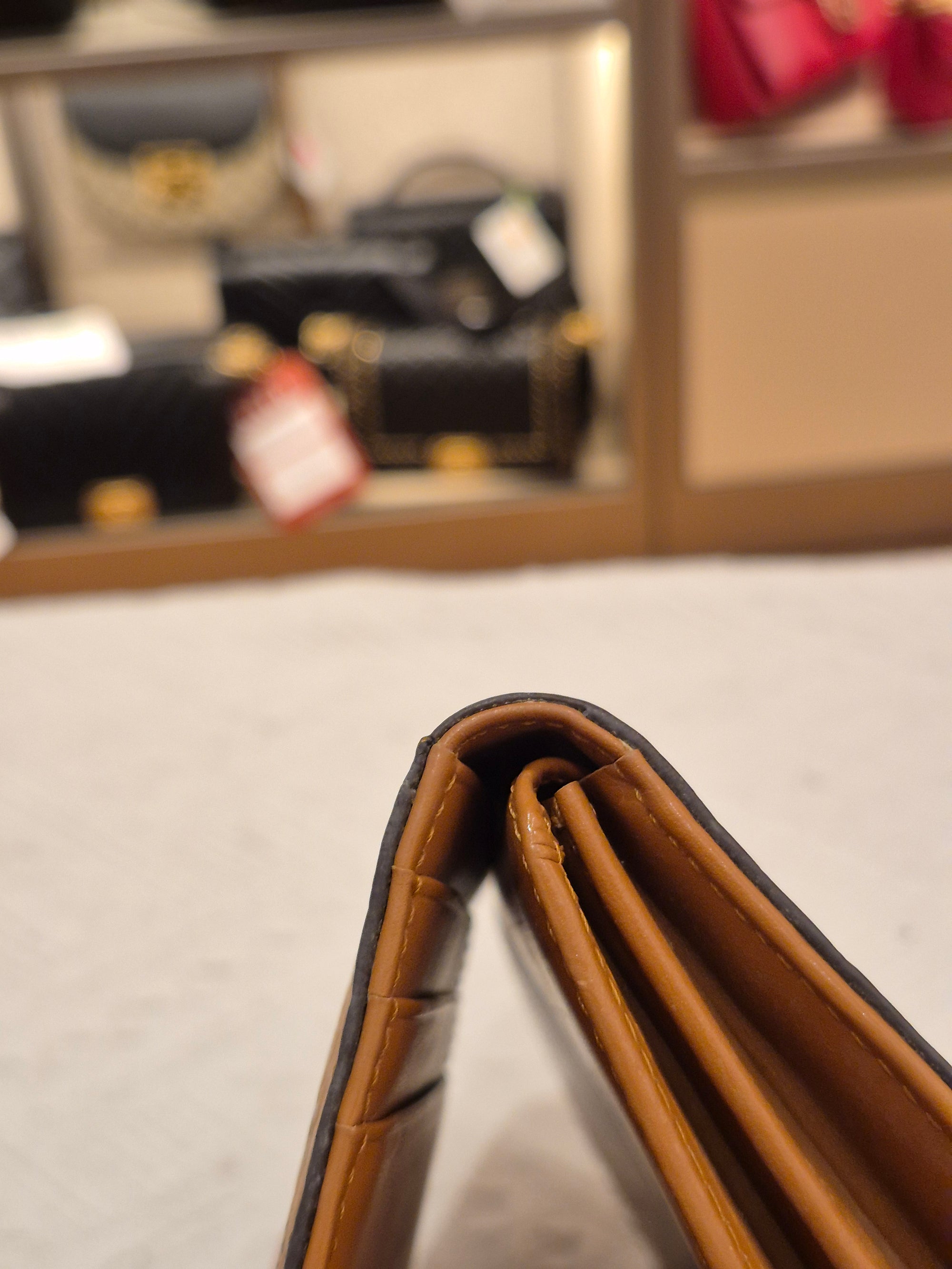 MCM Long Wallet Cognac
