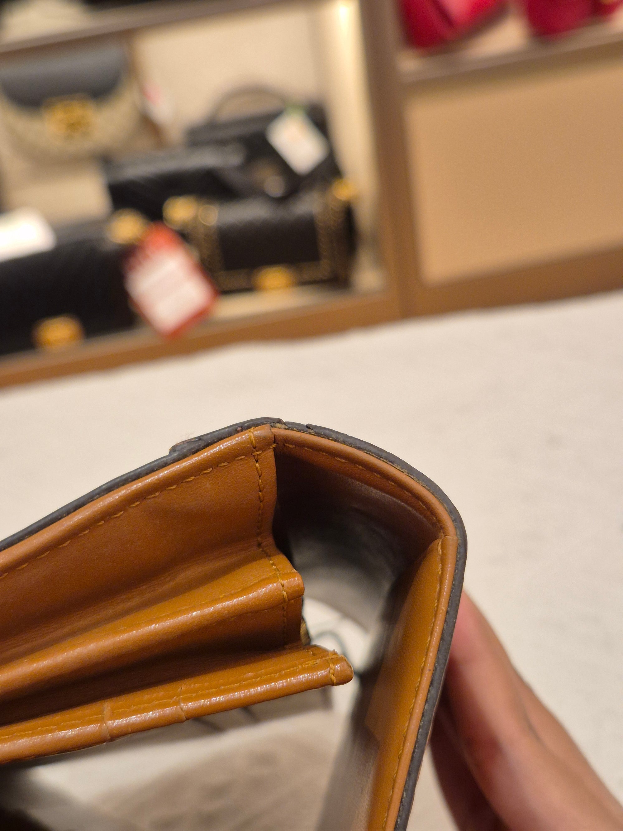 MCM Long Wallet Cognac