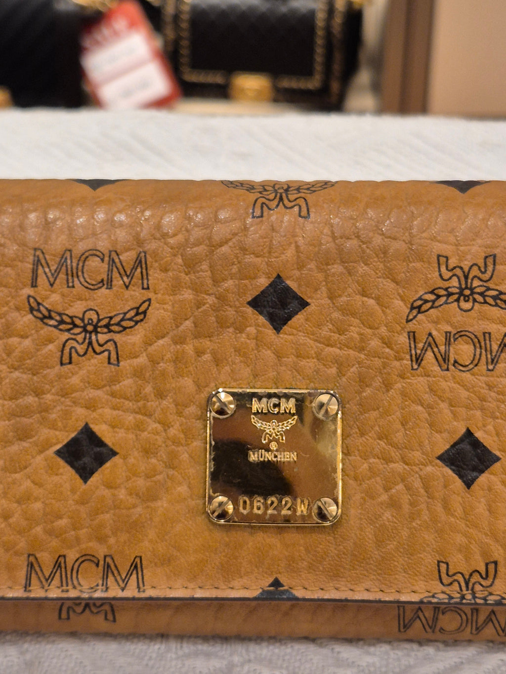 MCM Long Wallet Cognac