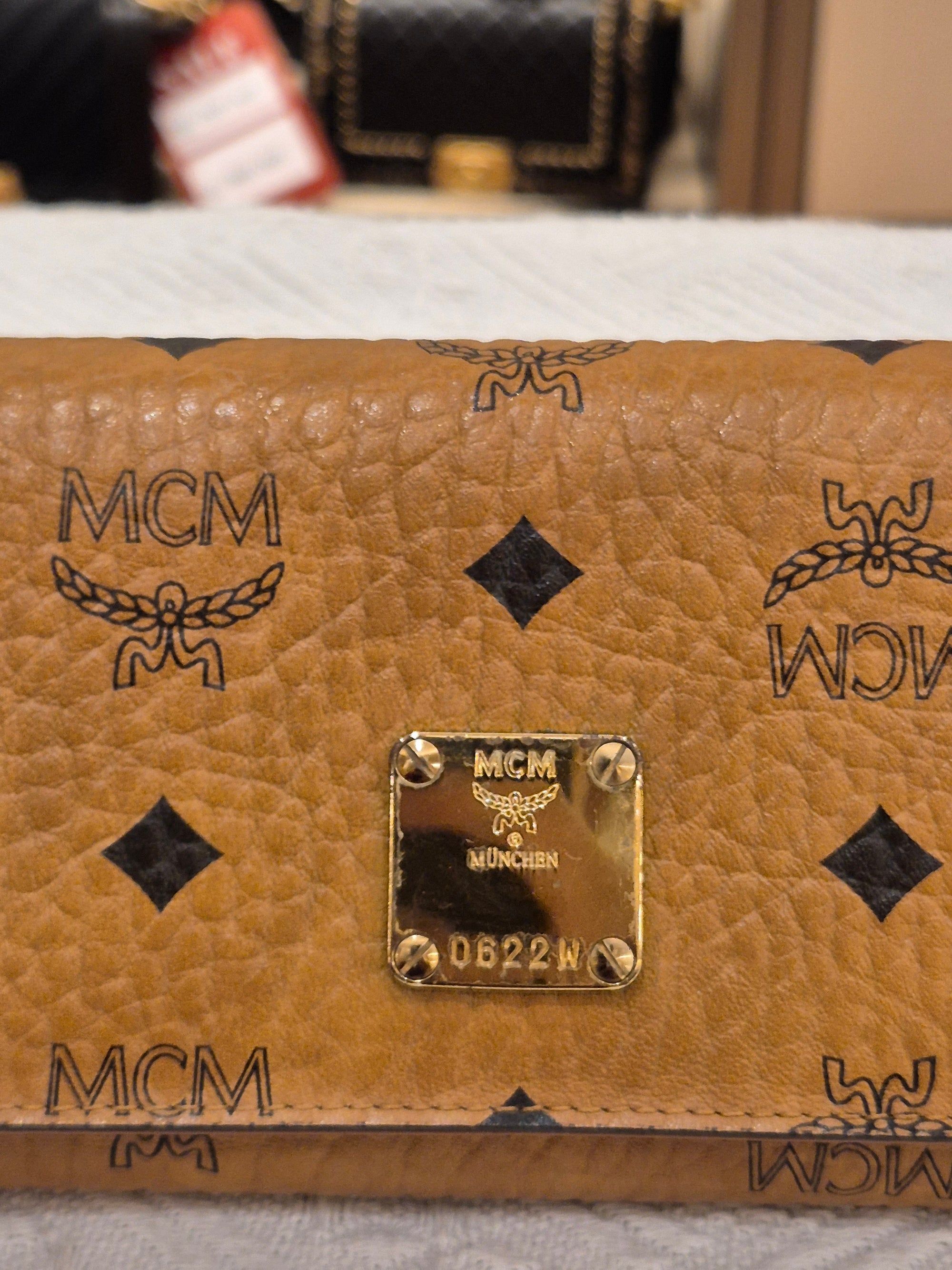 MCM Long Wallet Cognac