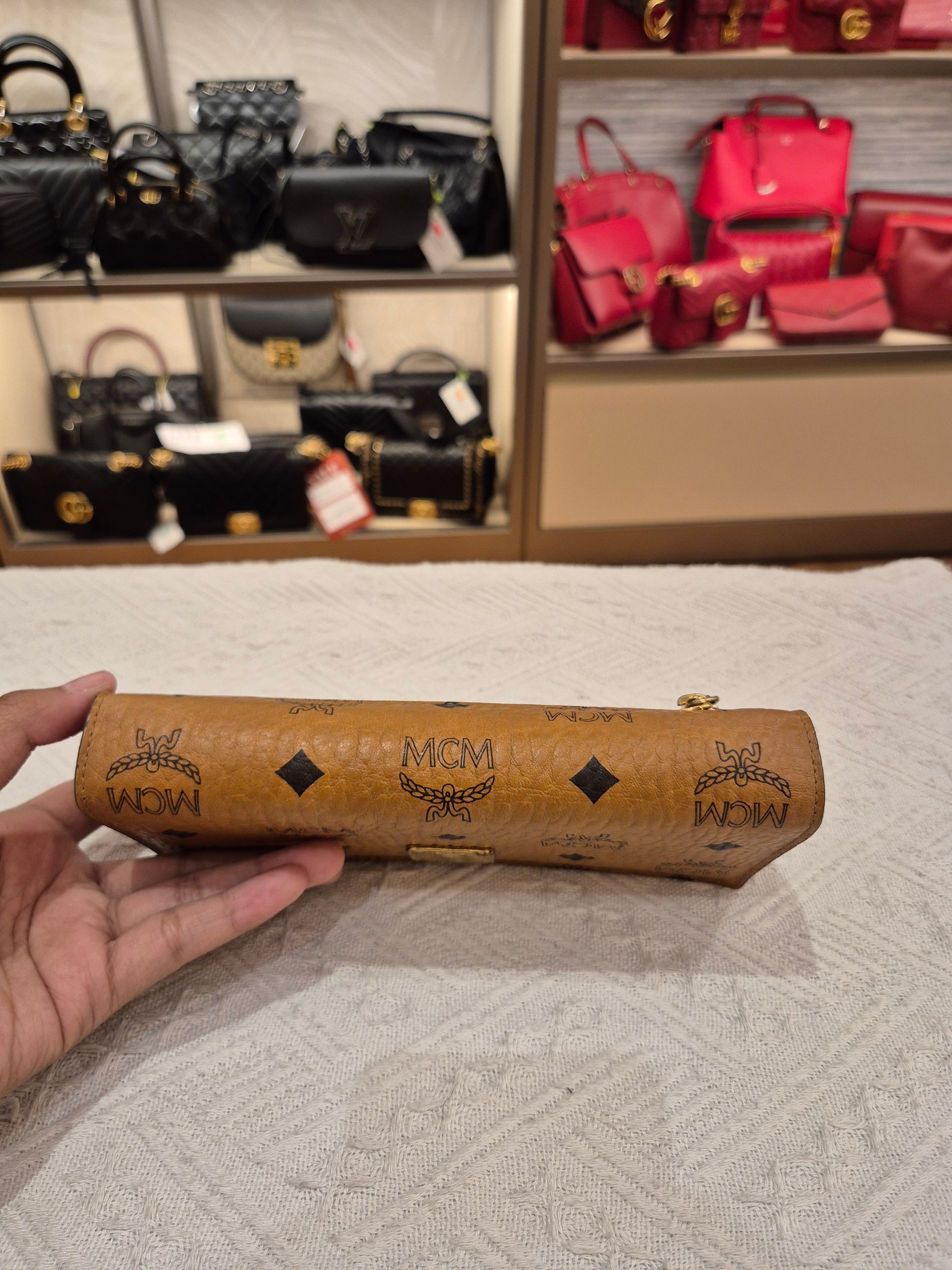 MCM Long Wallet Cognac