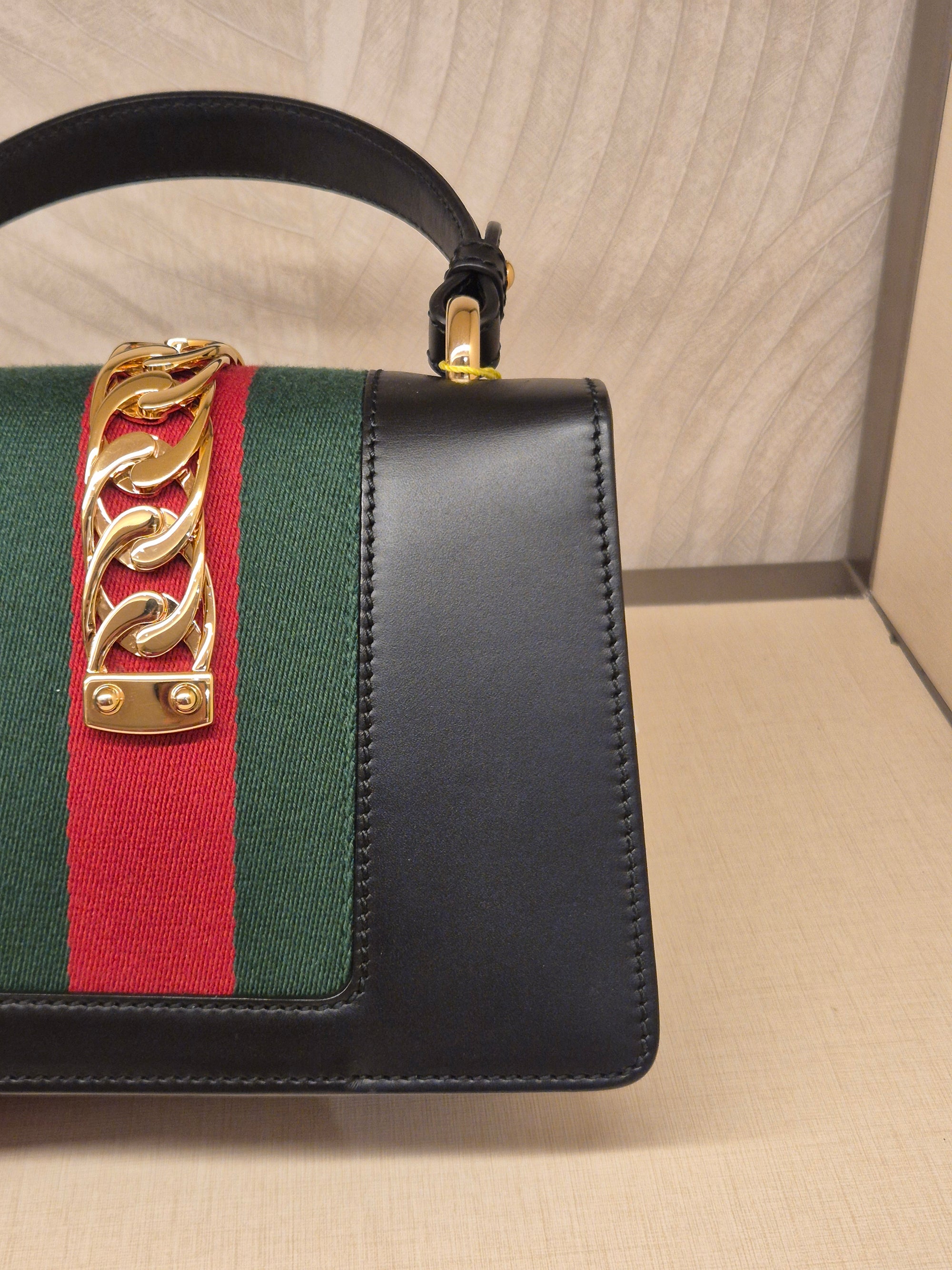 Gucci Sylvie Mini Tophand Black