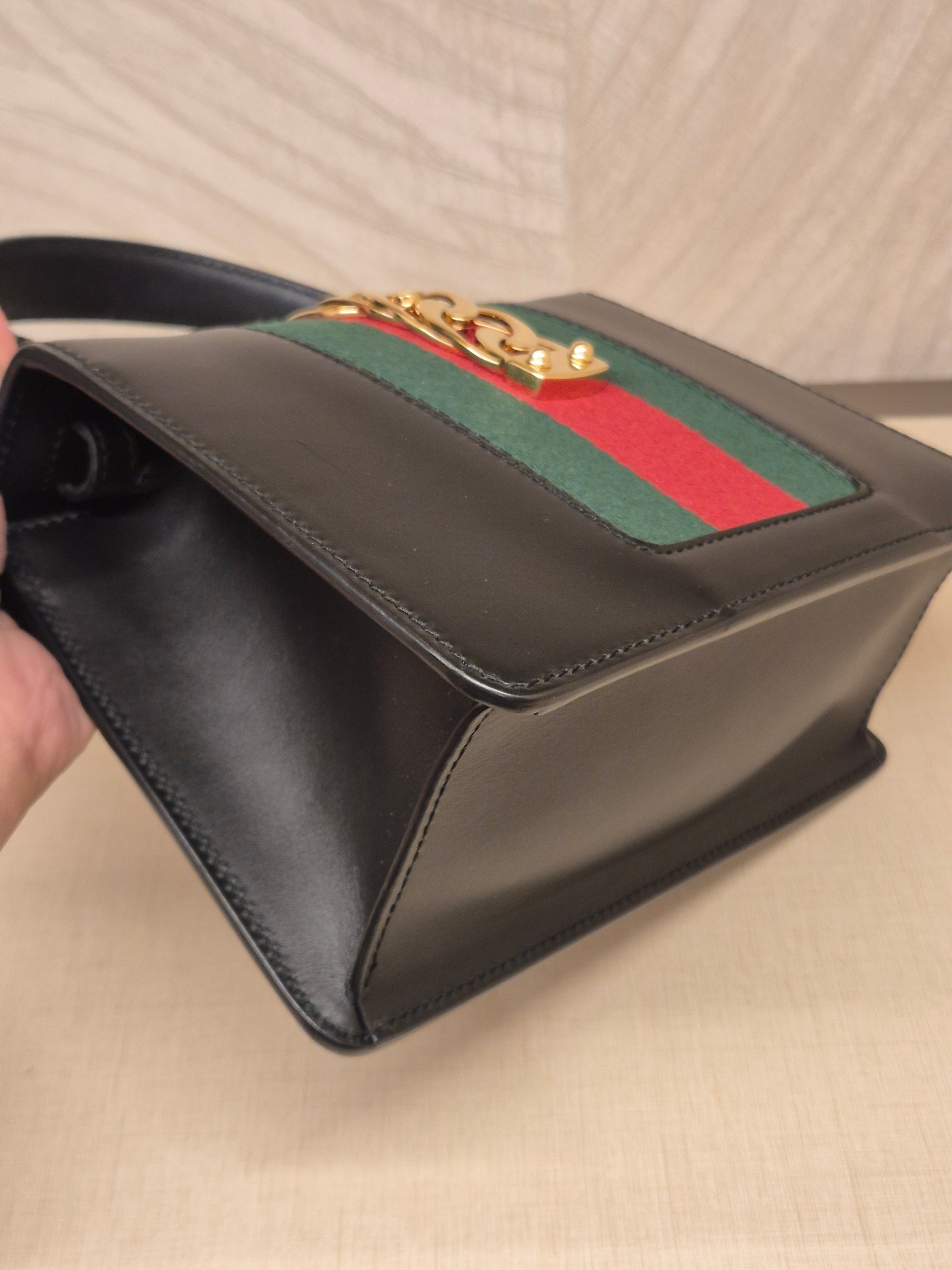 Gucci Sylvie Mini Tophand Black
