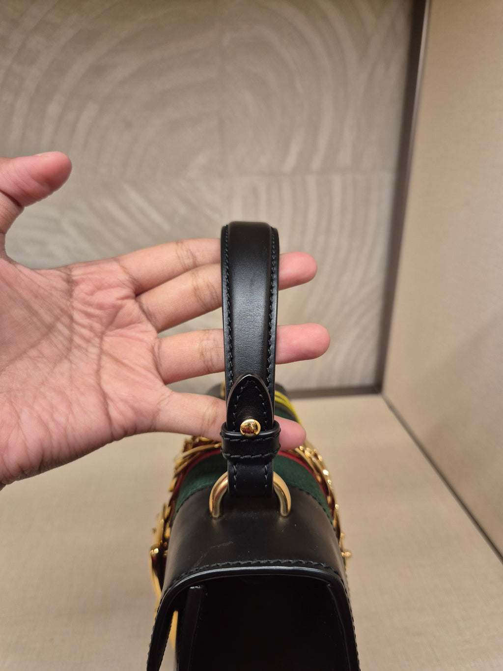 Gucci Sylvie Mini Tophand Black