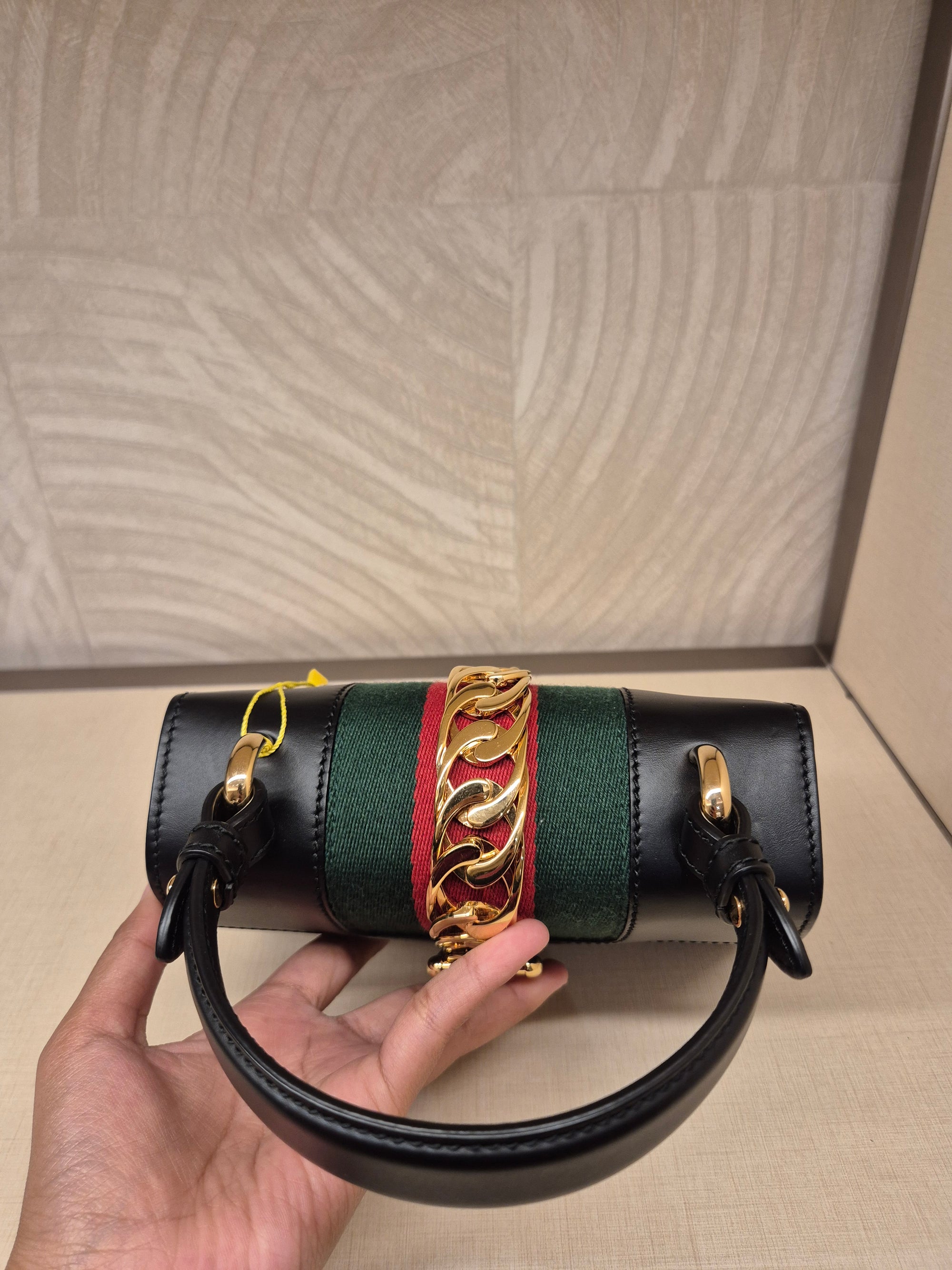 Gucci Sylvie Mini Tophand Black