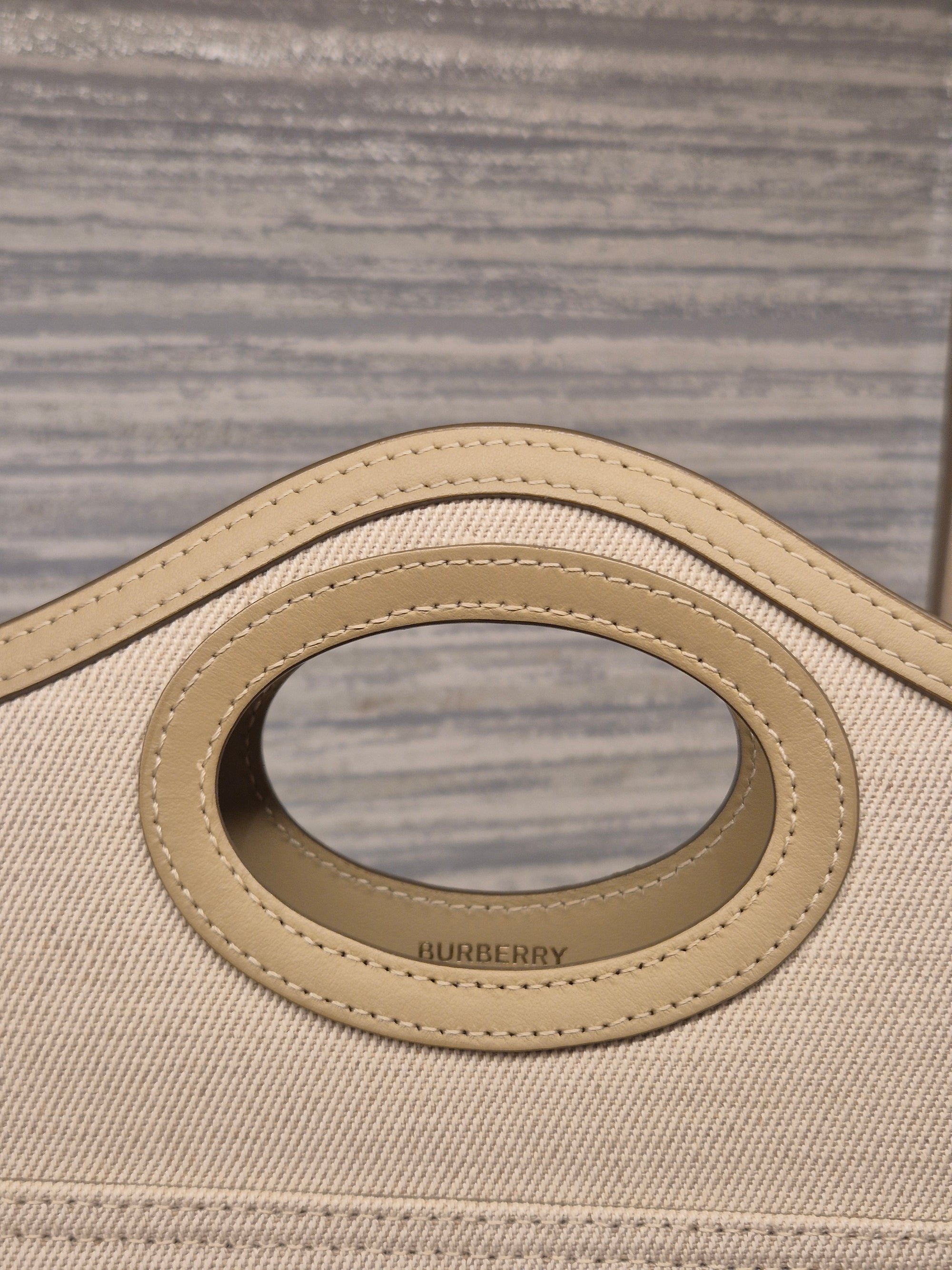 Burberry Mini Horseferry Canvas Beige
