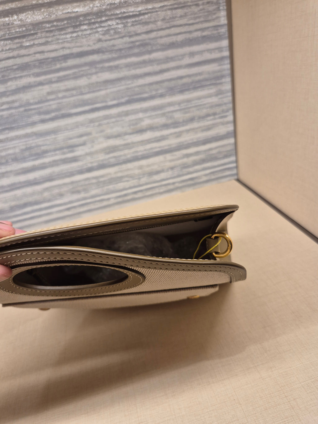 Burberry Mini Horseferry Canvas Beige