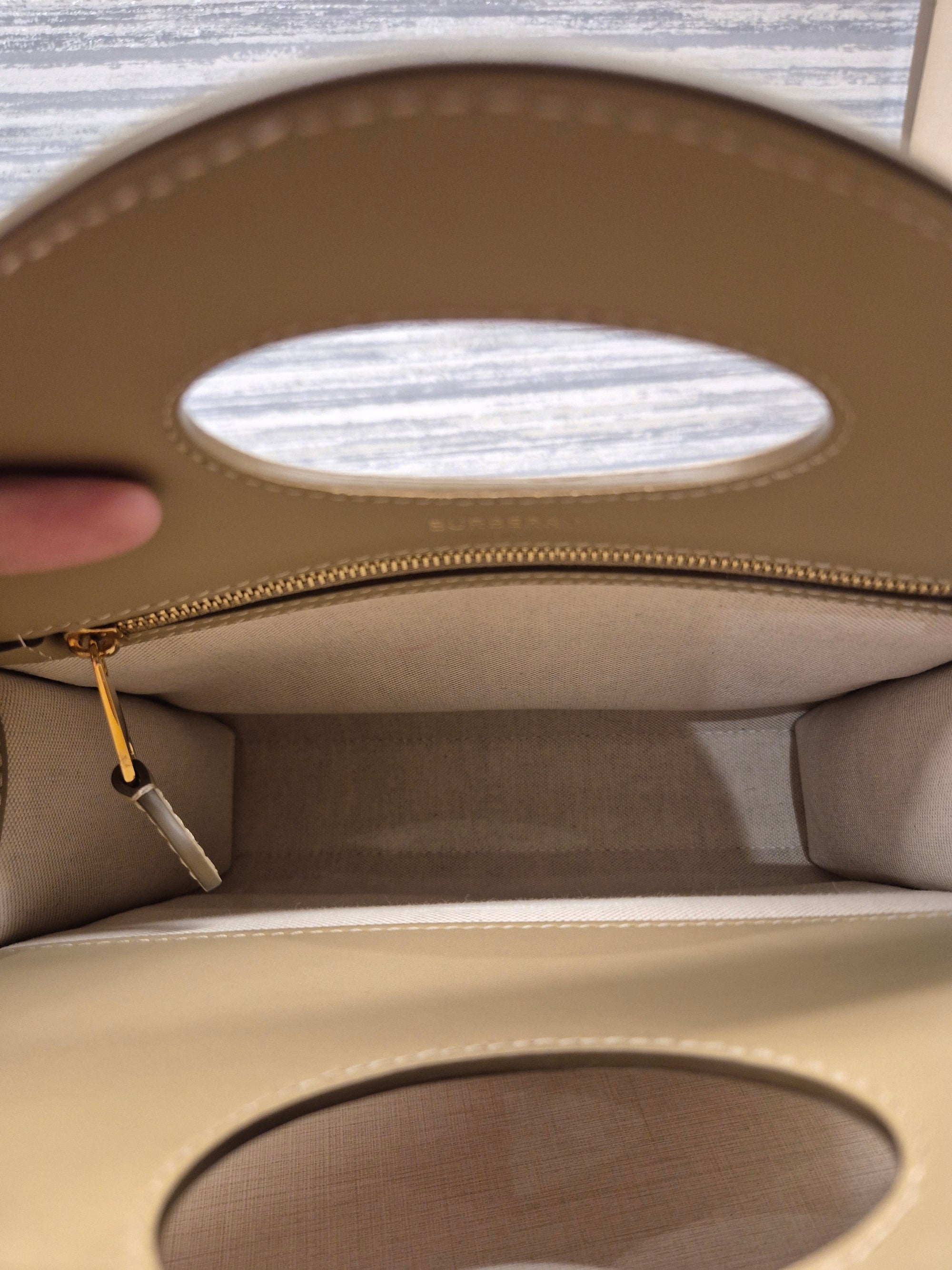 Burberry Mini Horseferry Canvas Beige