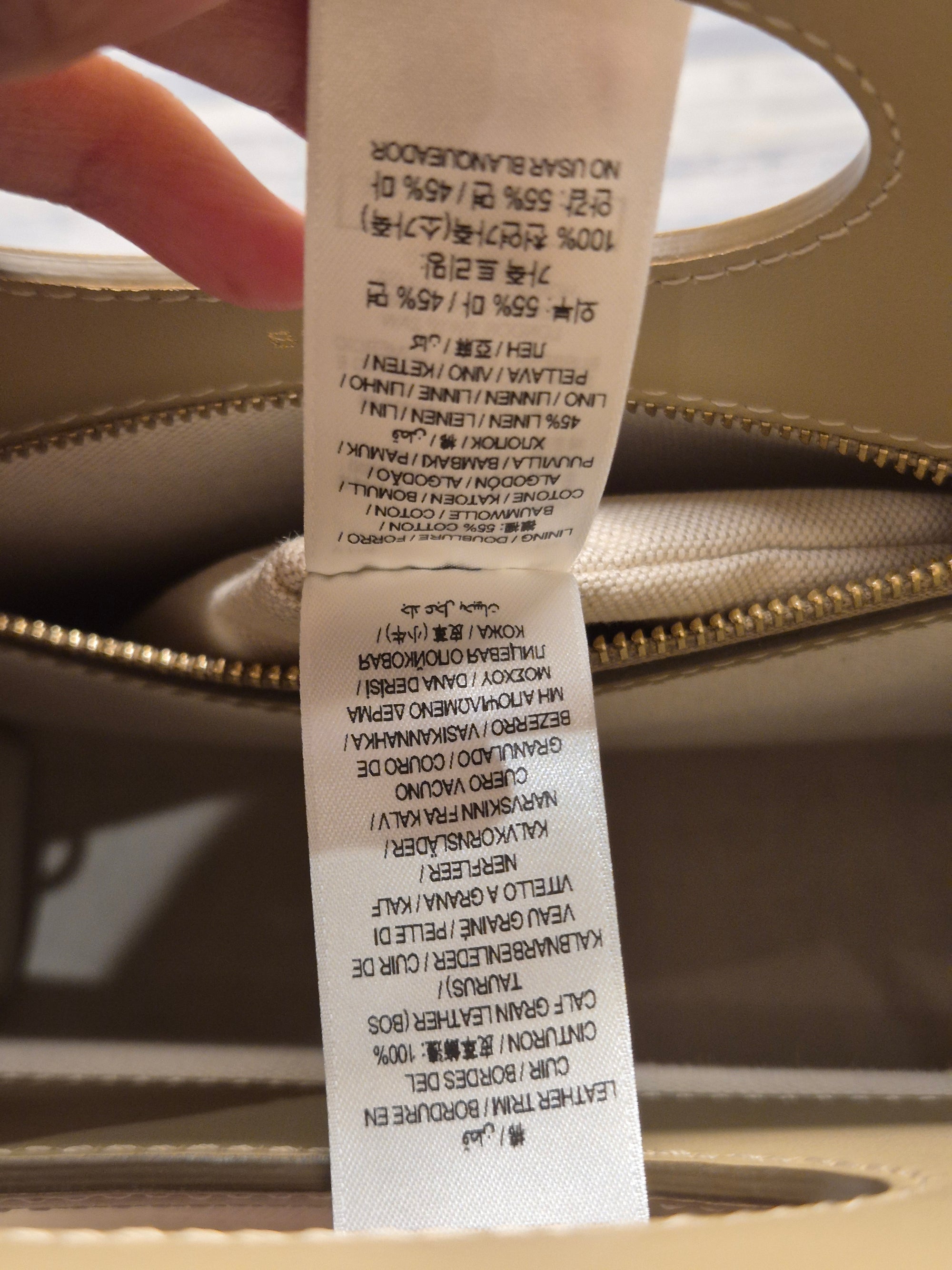 Burberry Mini Horseferry Canvas Beige
