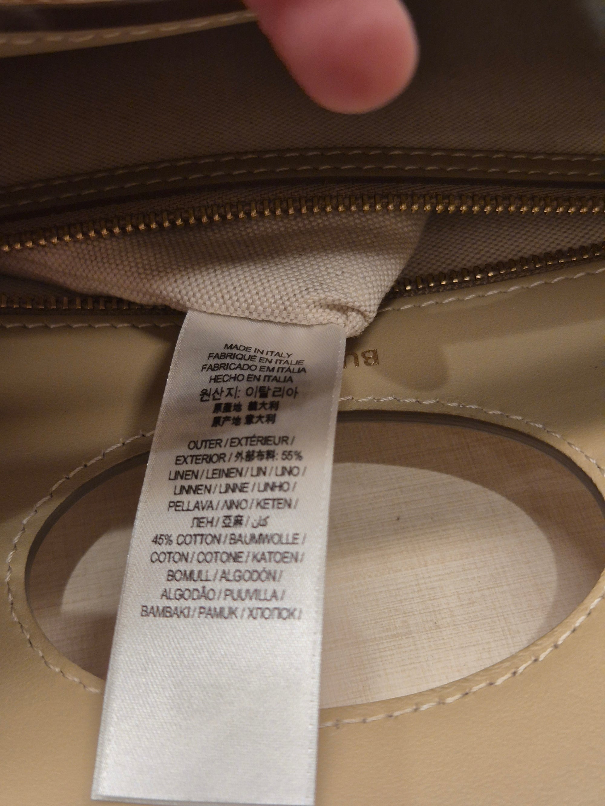 Burberry Mini Horseferry Canvas Beige