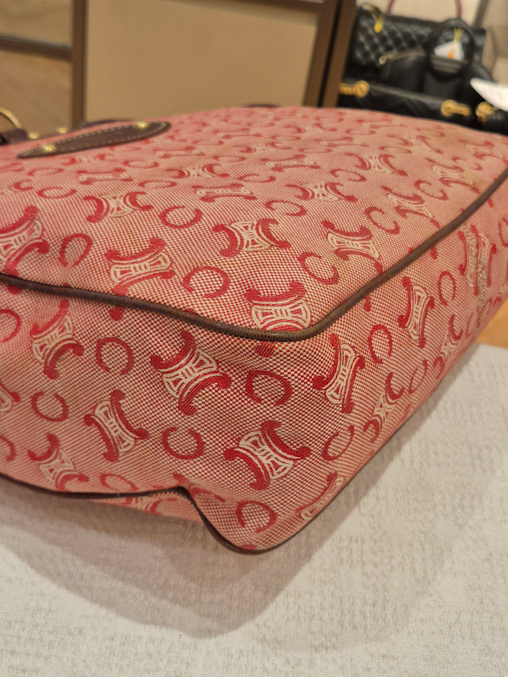 Celine Macadam Canvas Hobo Pink