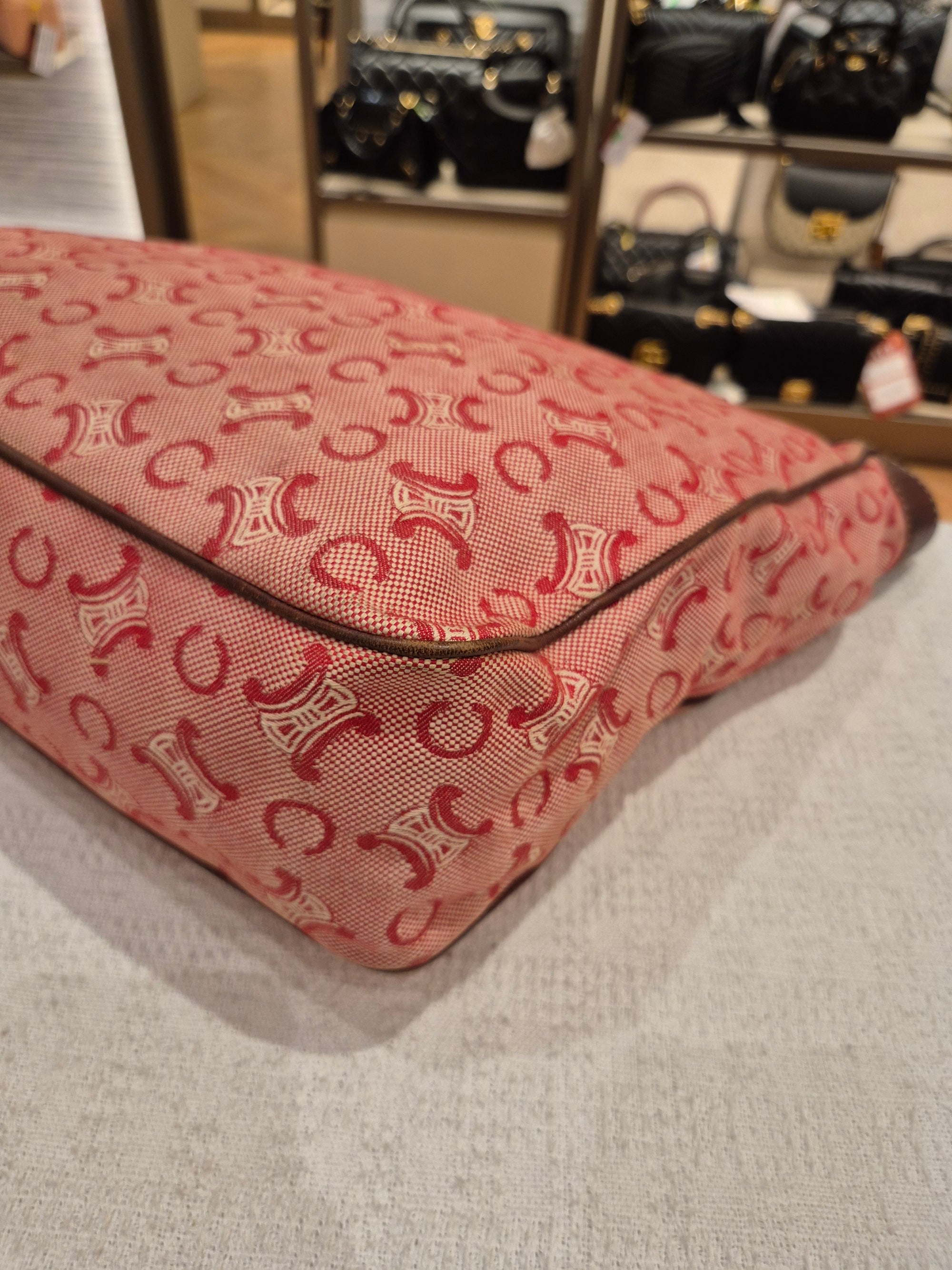 Celine Macadam Canvas Hobo Pink
