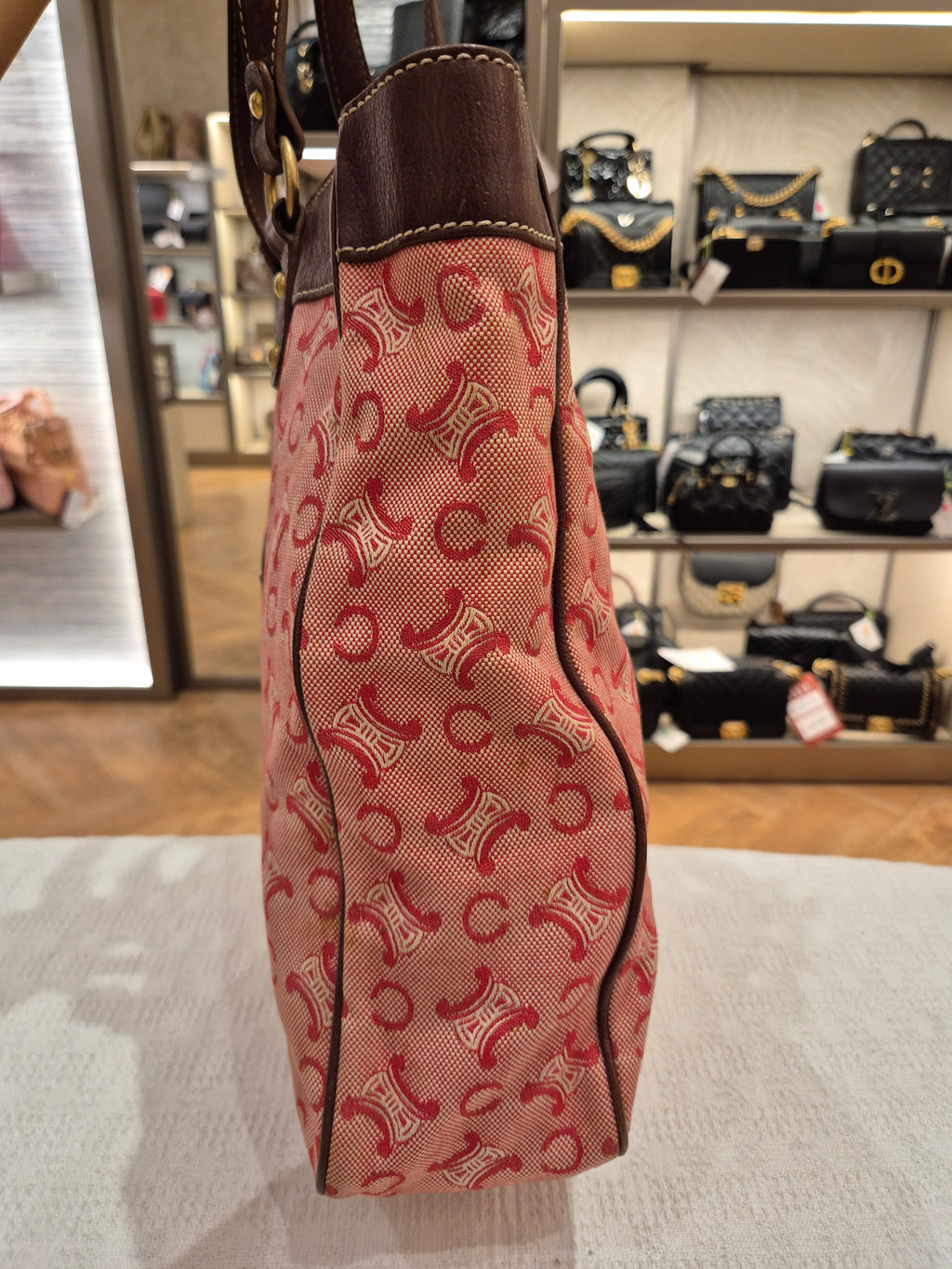 Celine Macadam Canvas Hobo Pink