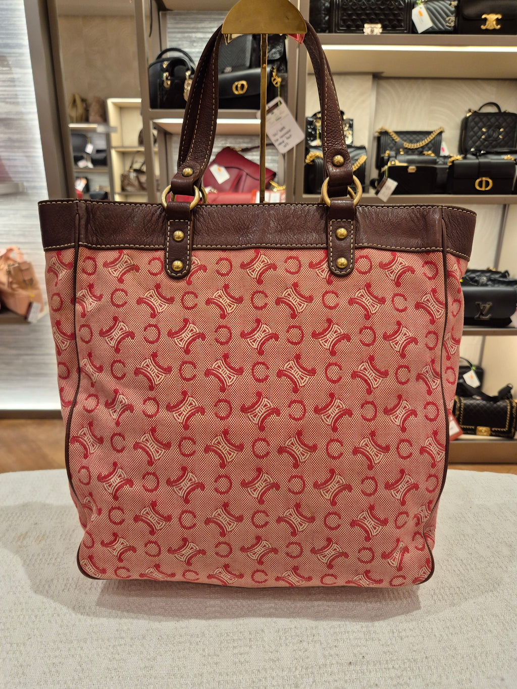 Celine Macadam Canvas Hobo Pink