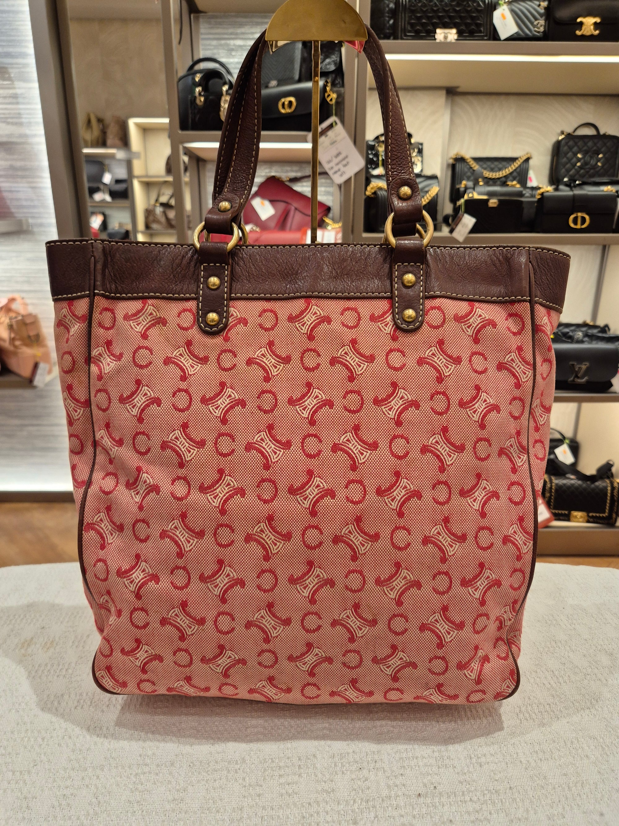 Celine Macadam Canvas Hobo Pink