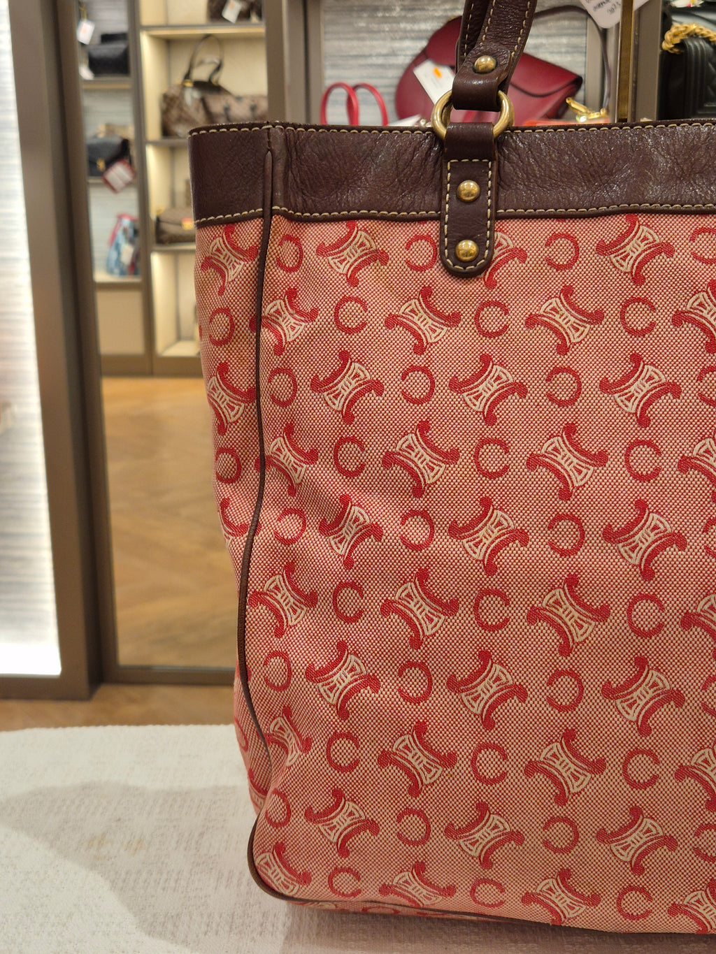 Celine Macadam Canvas Hobo Pink