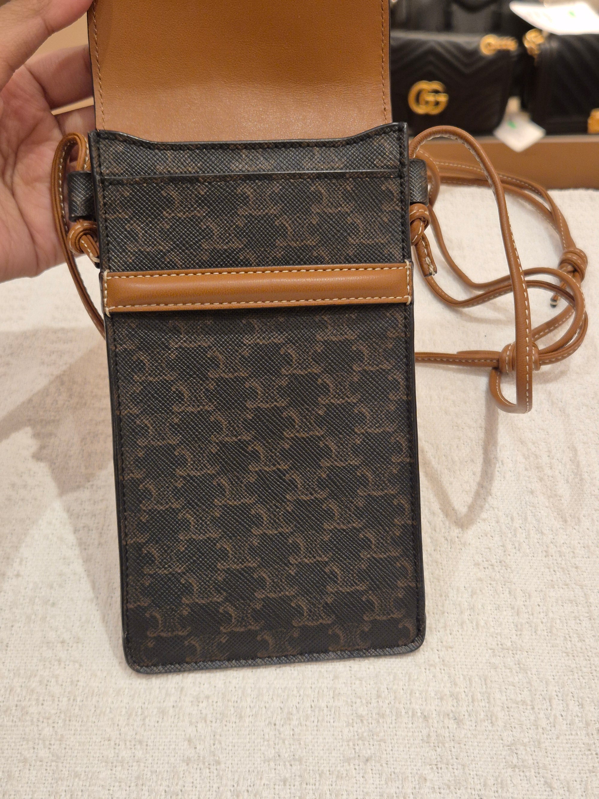 Celine Triomphe Phone Holder