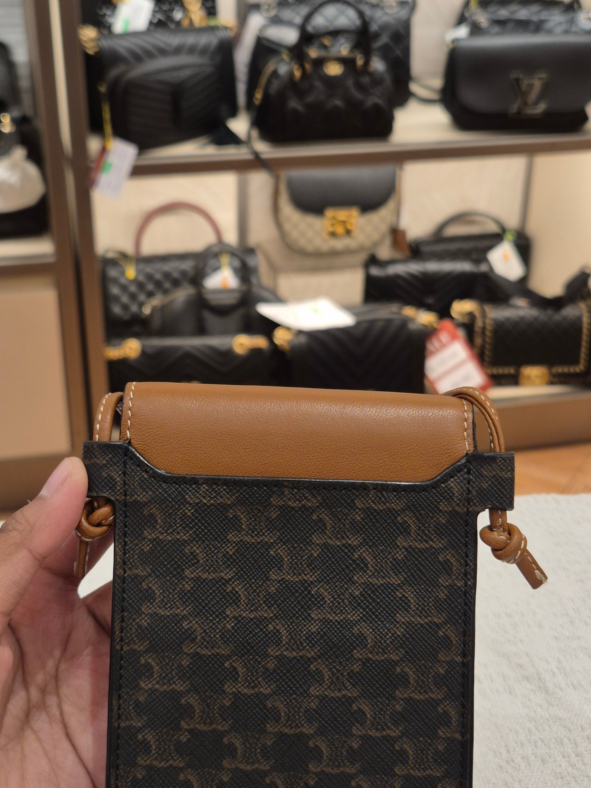 Celine Triomphe Phone Holder