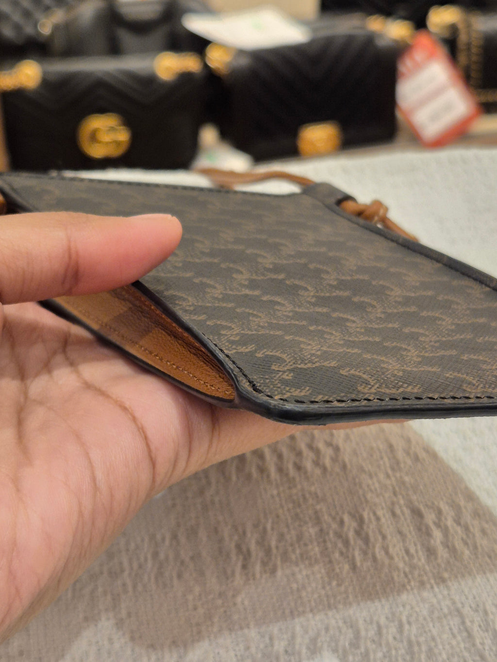 Celine Triomphe Phone Holder