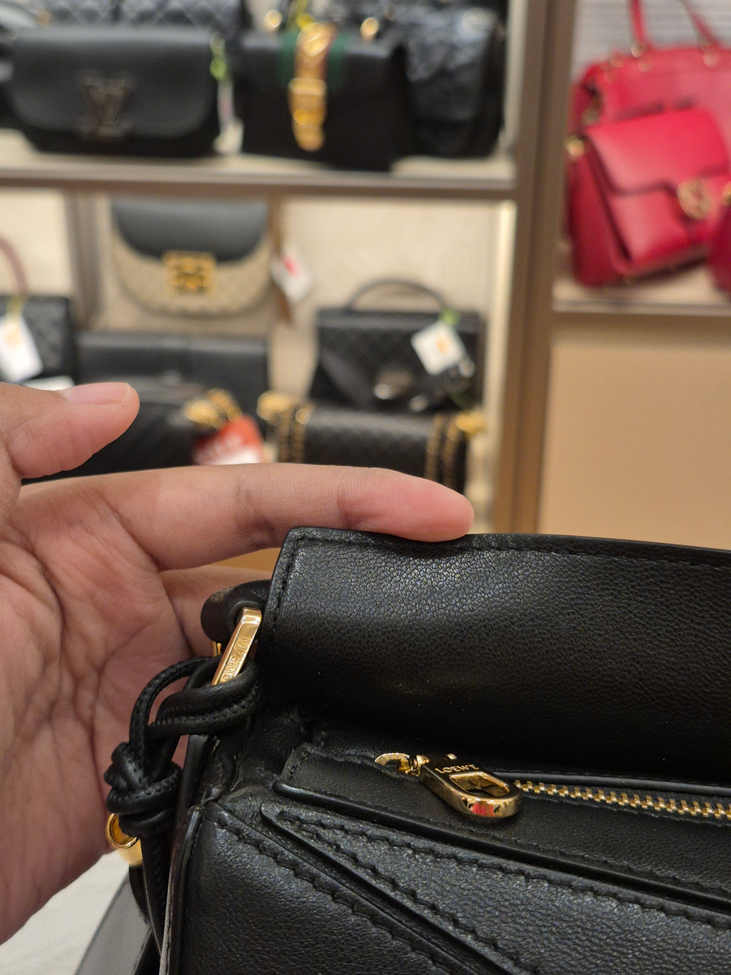 Loewe Mini Puzzle Featherlight Black