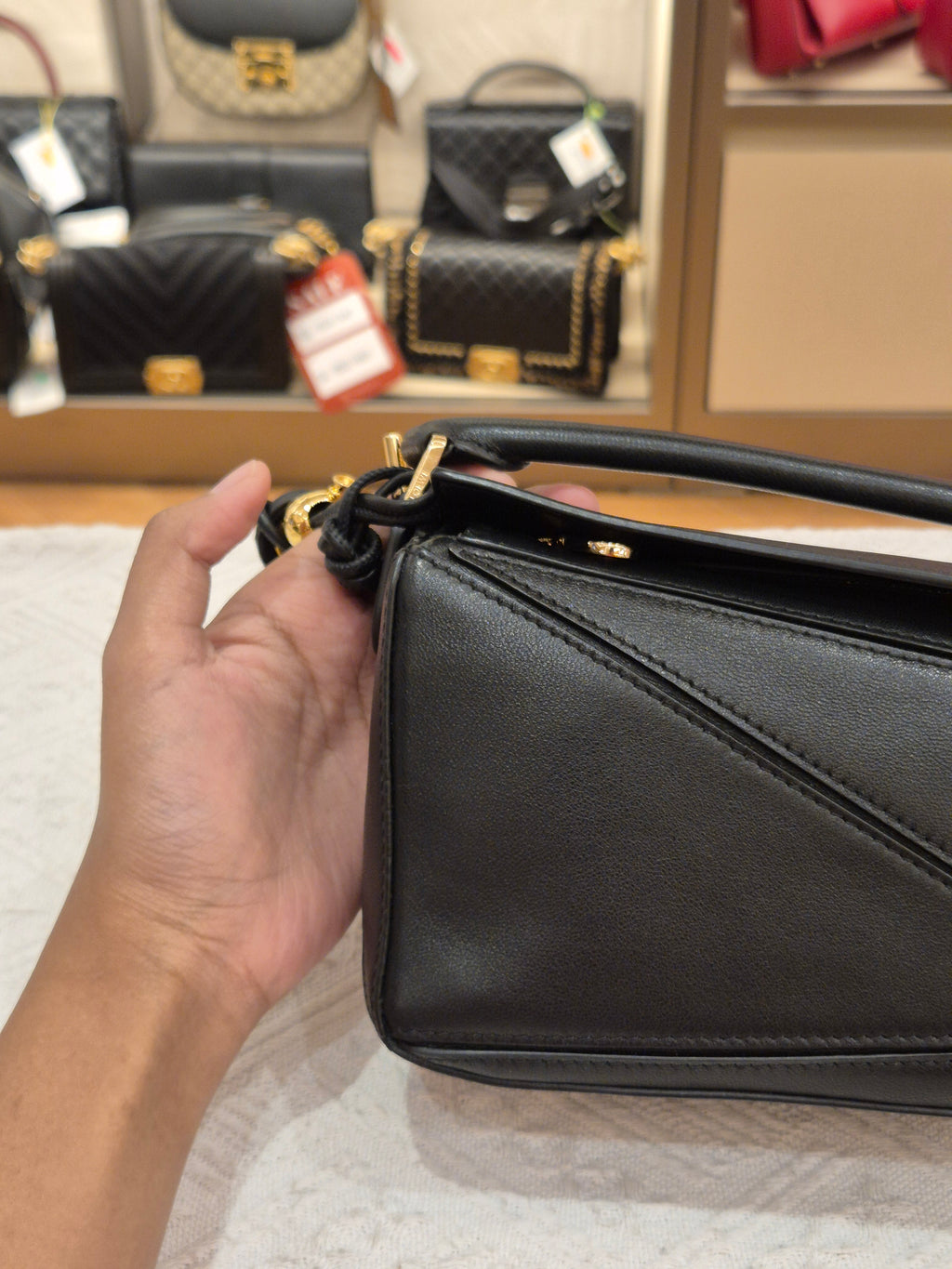 Loewe Mini Puzzle Featherlight Black