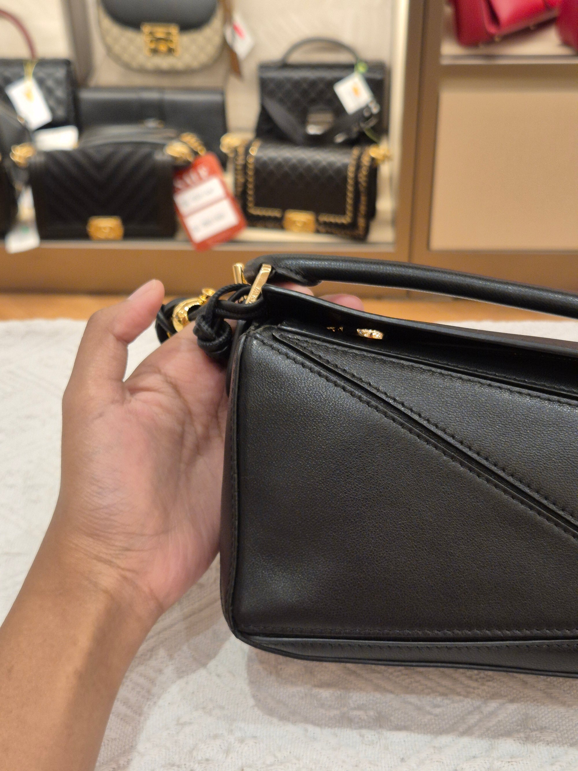 Loewe Mini Puzzle Featherlight Black