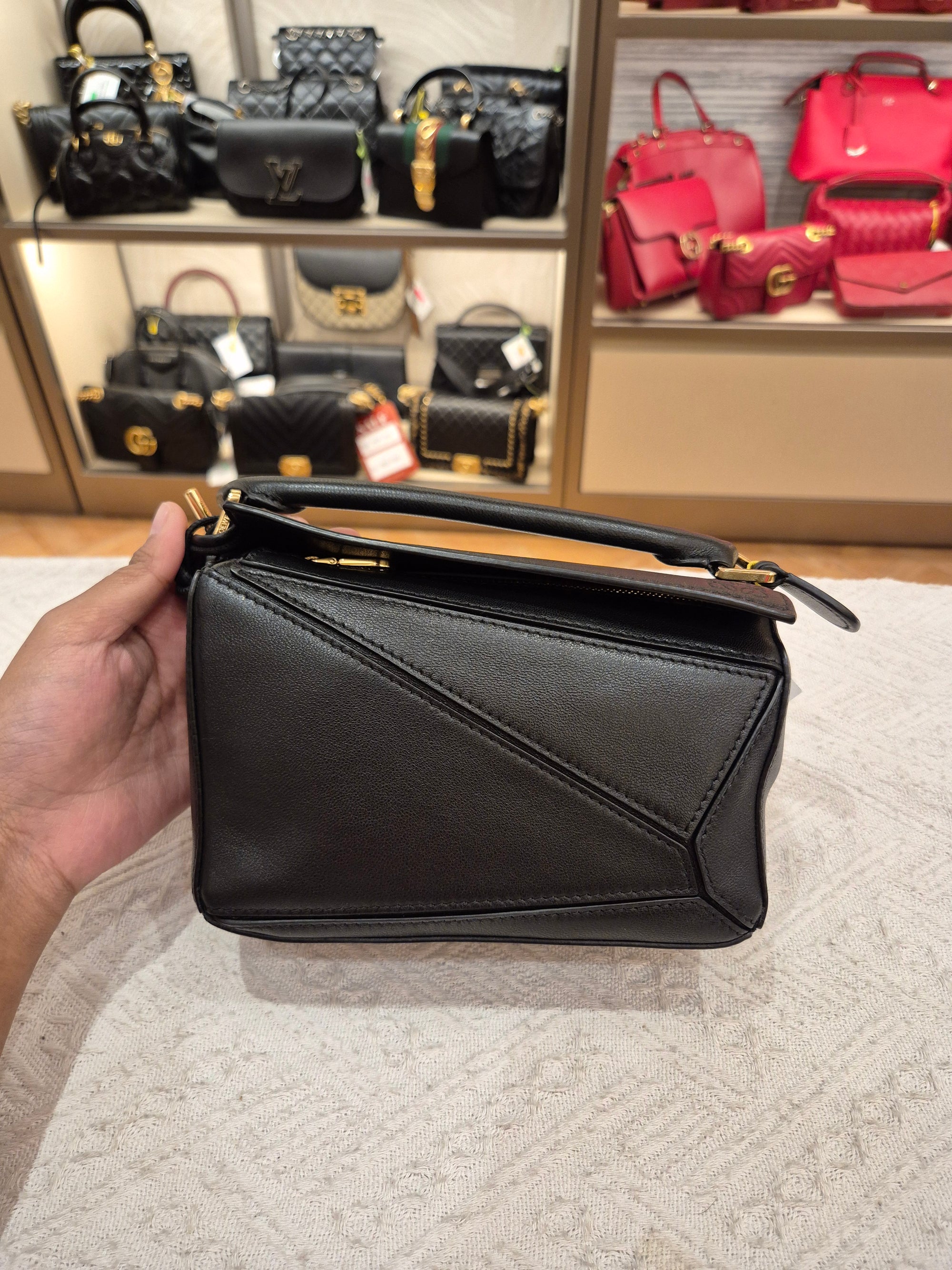 Loewe Mini Puzzle Featherlight Black