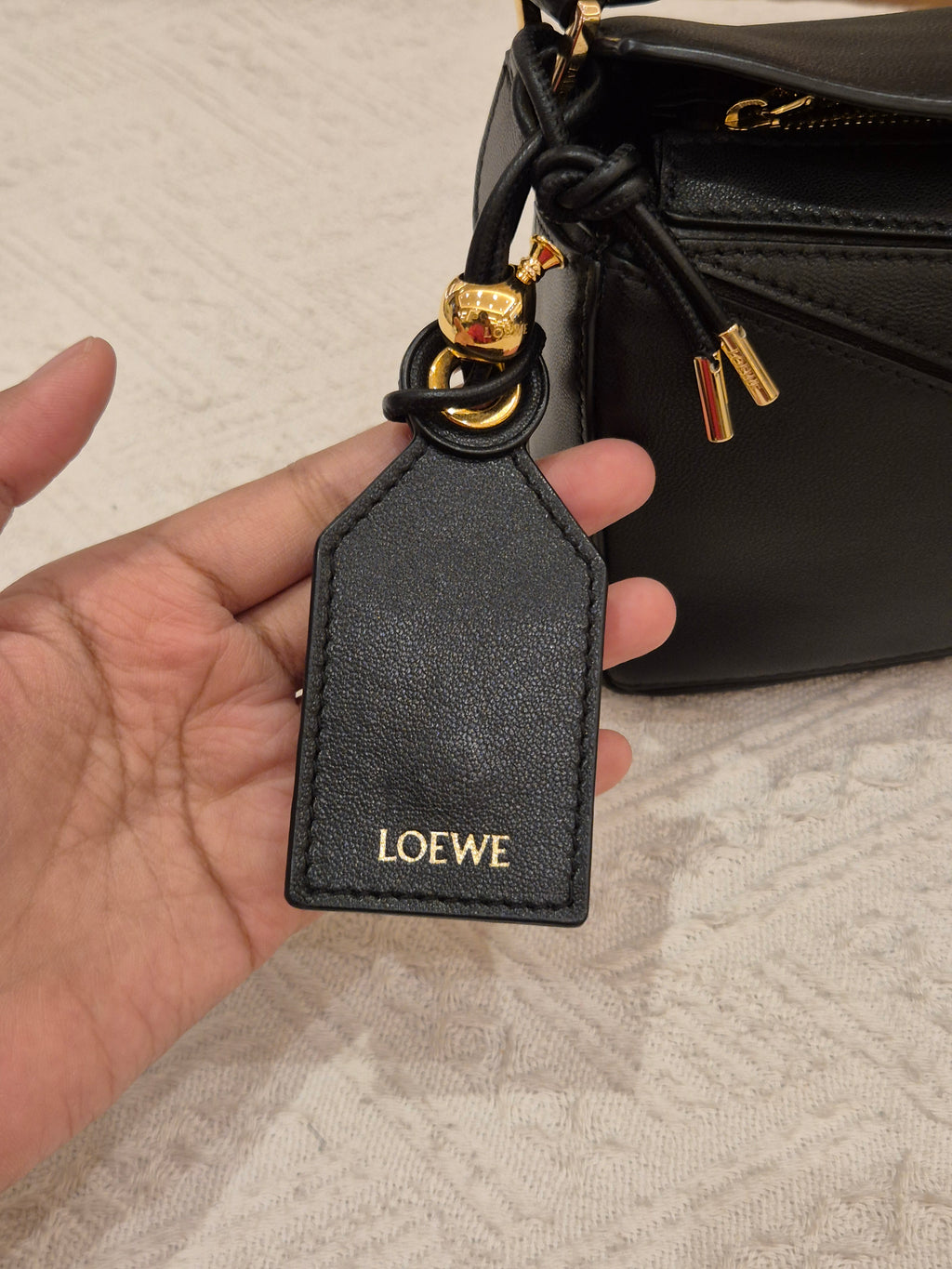 Loewe Mini Puzzle Featherlight Black