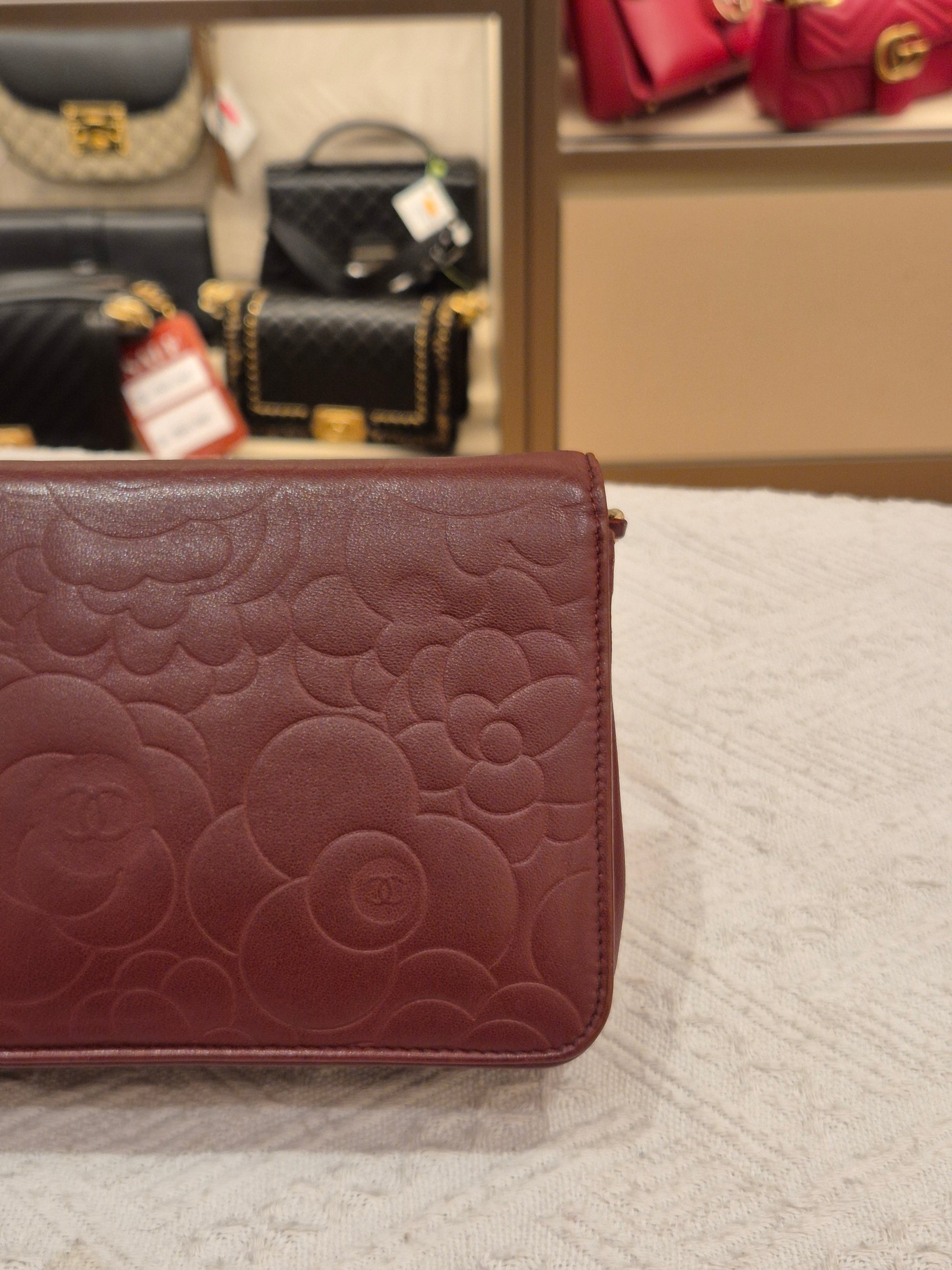 Chanel Wallet On Chain Camelia Maroon
