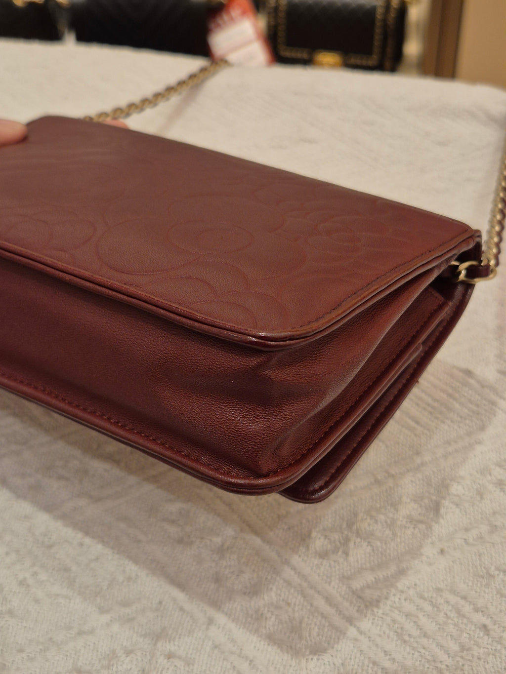 Chanel Wallet On Chain Camelia Maroon
