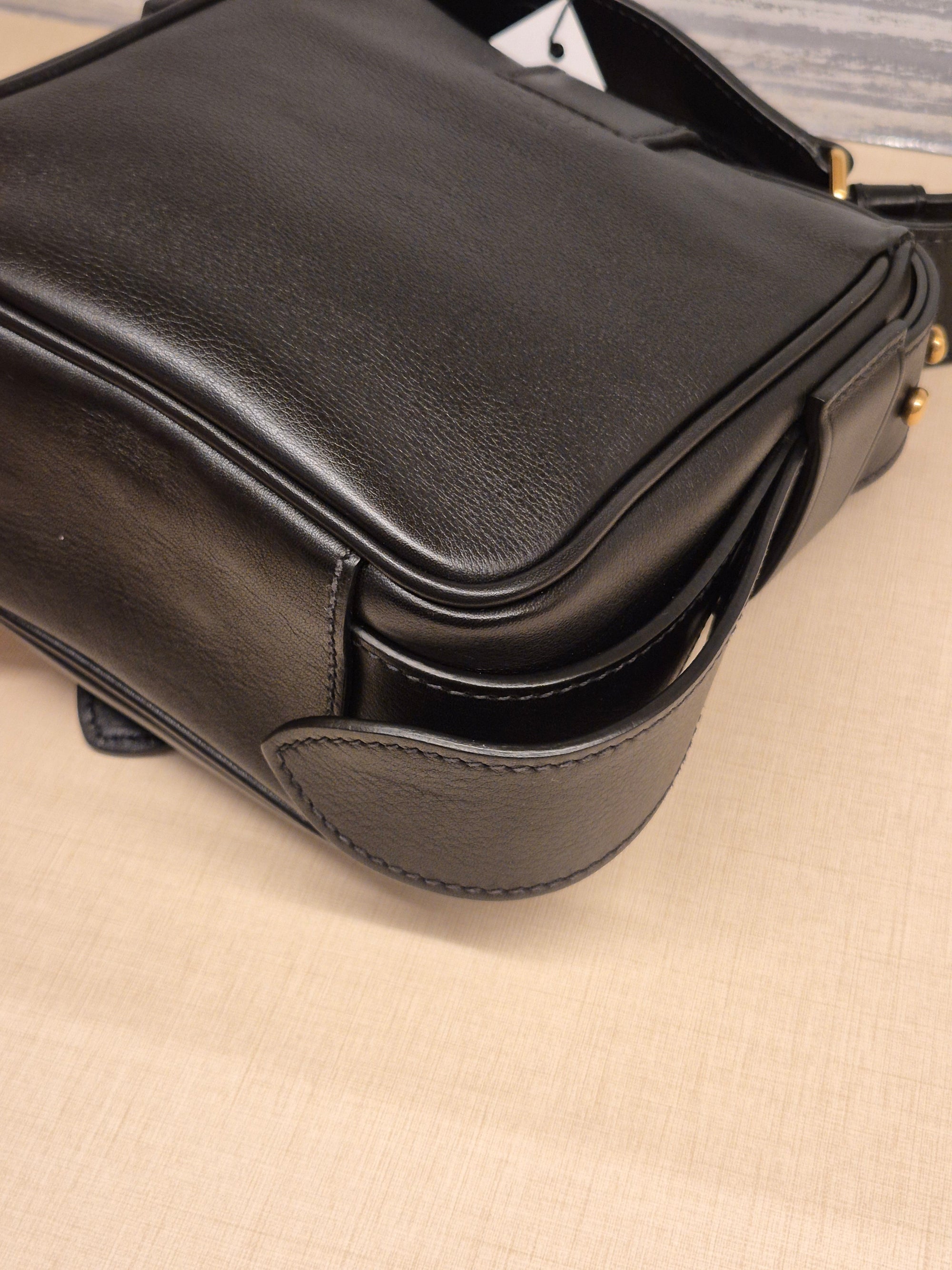 Prada Vitello Sling Leather Black