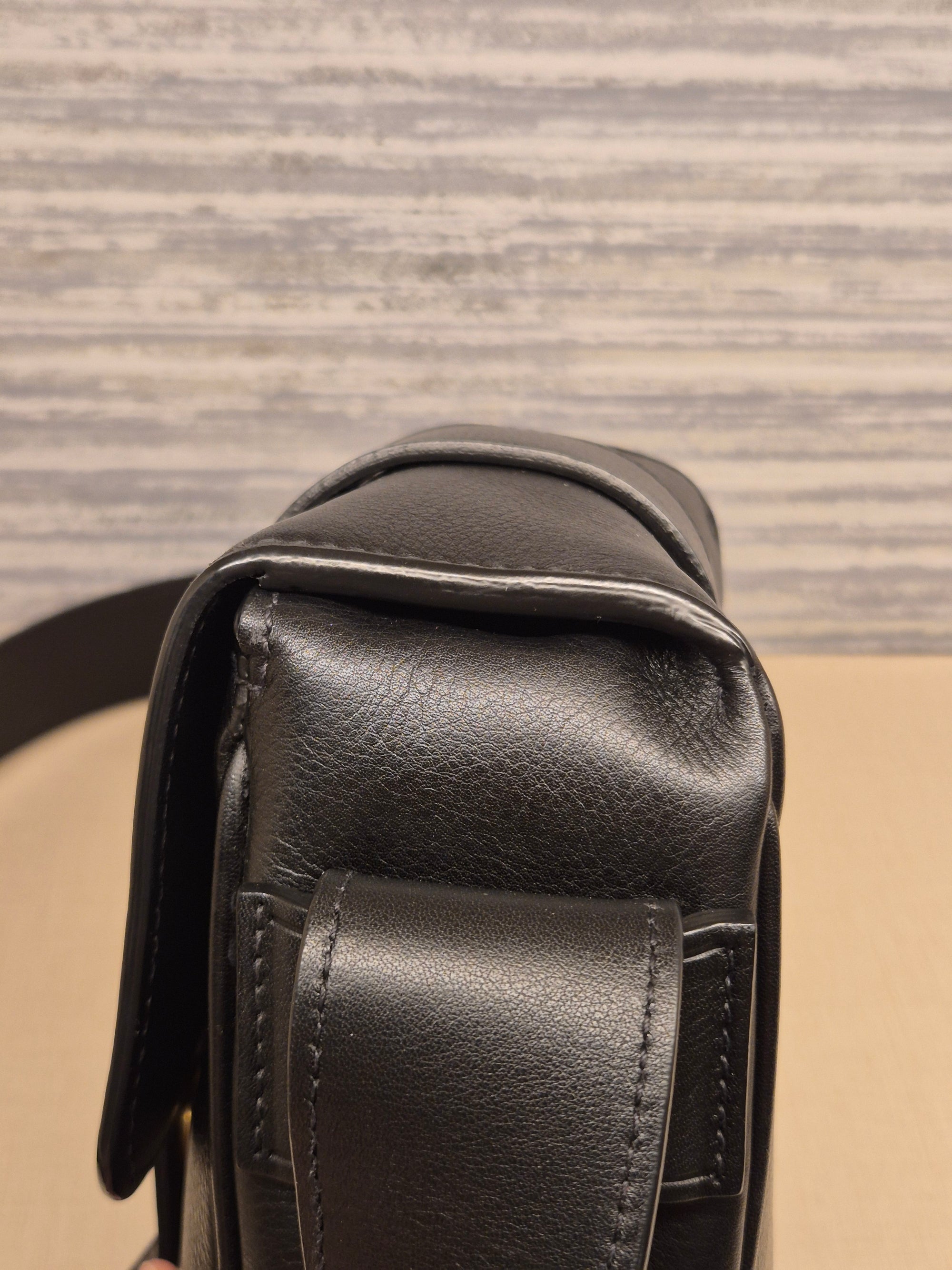 Prada Vitello Sling Leather Black
