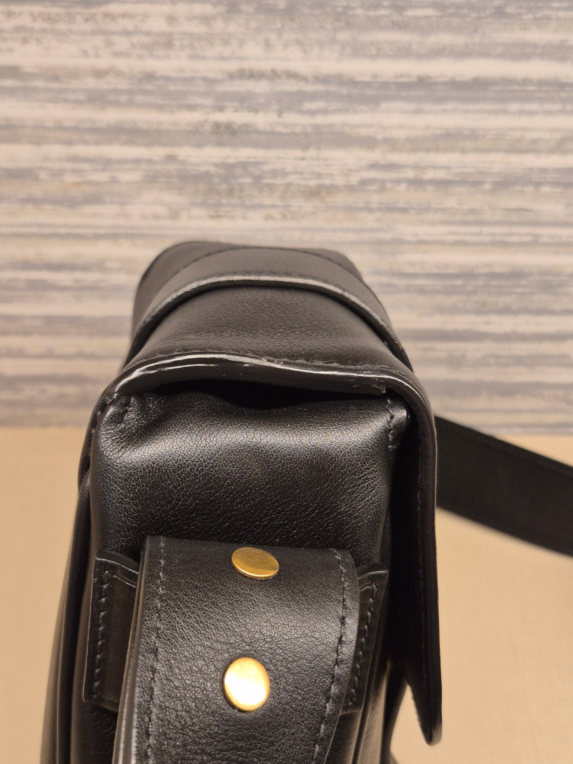 Prada Vitello Sling Leather Black